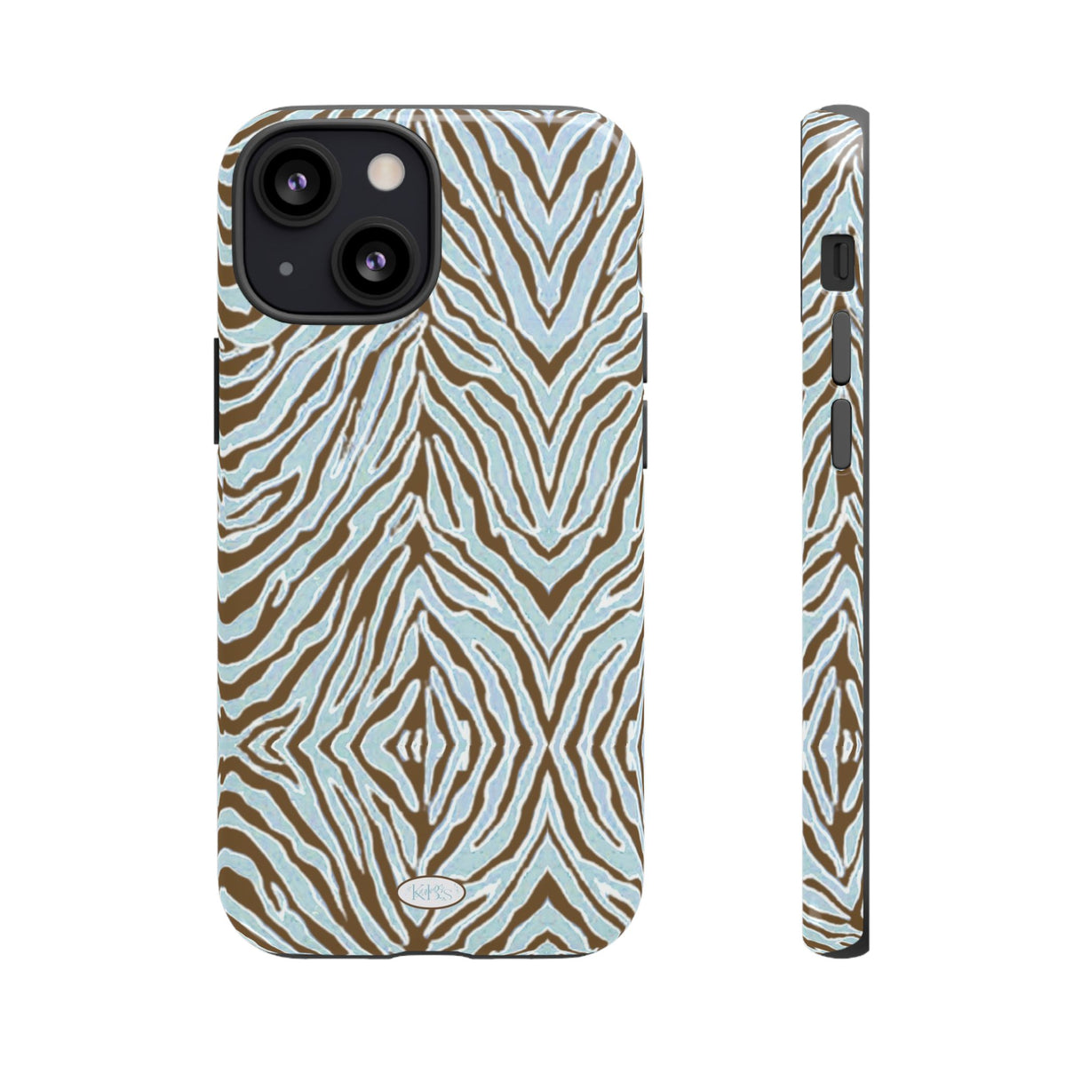 Zebra Bleu Tough Case for iPhone