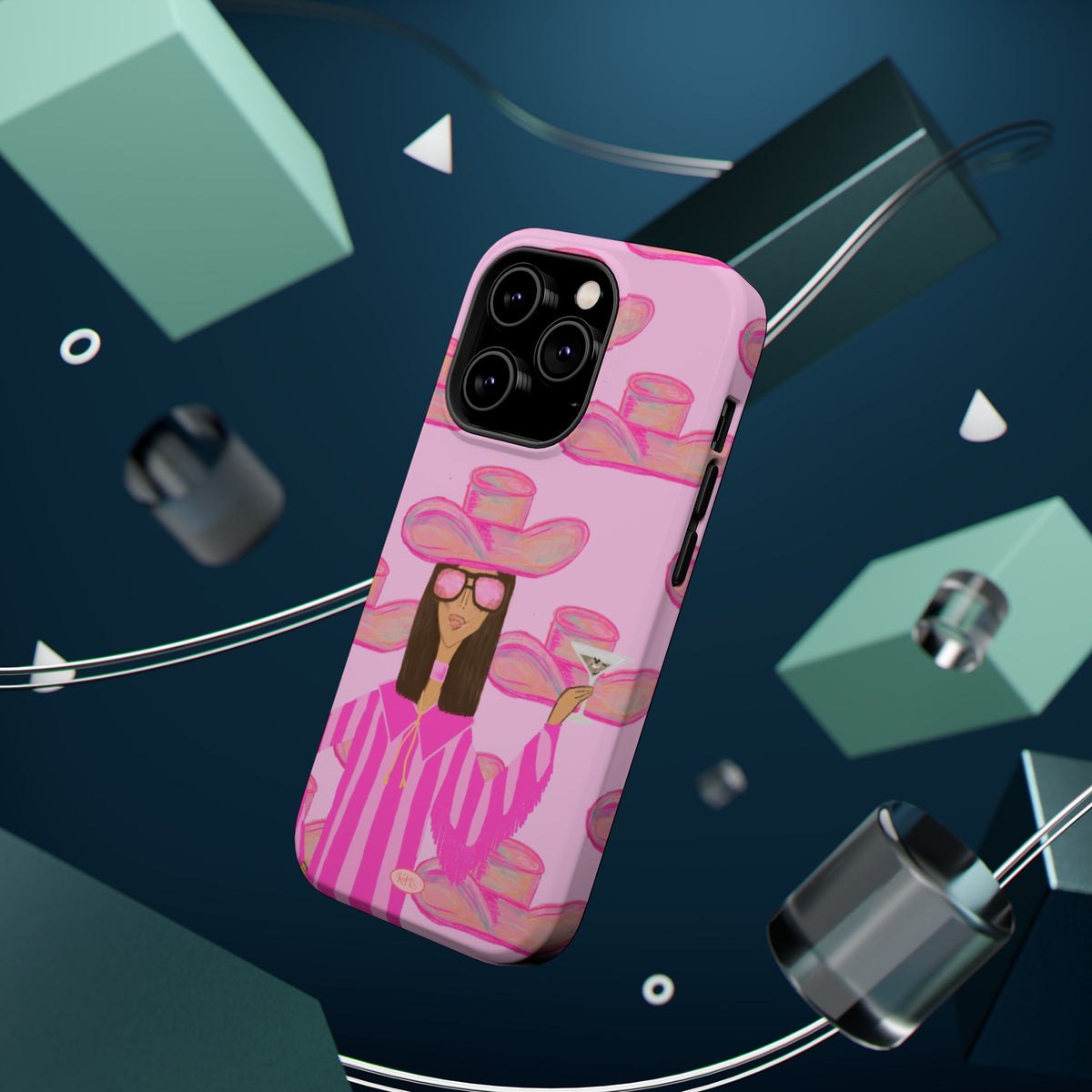 Cocktail Cowgirl MagSafe Case - Pink