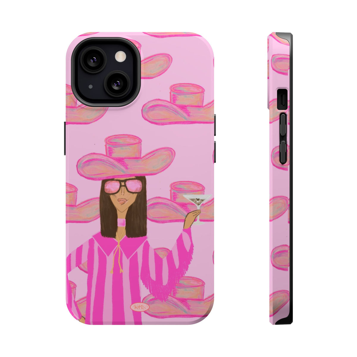 Cocktail Cowgirl MagSafe Case - Pink