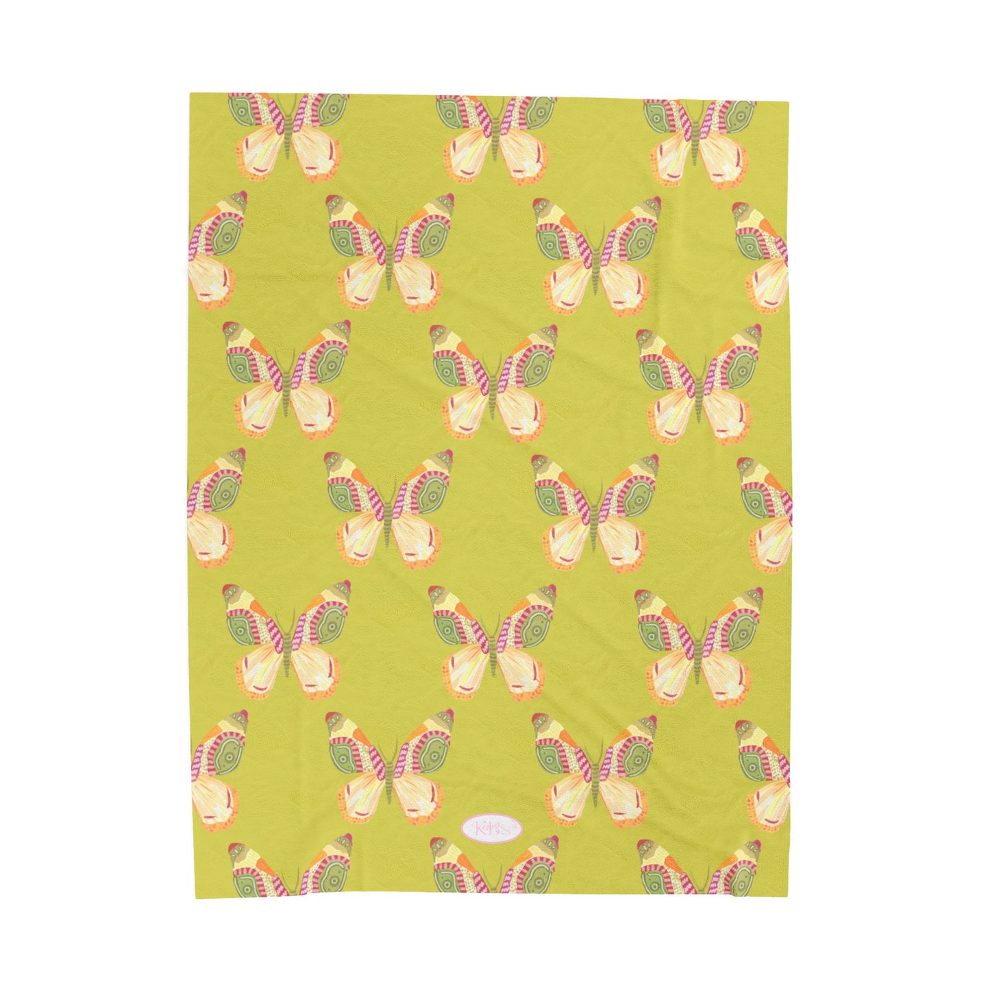 Flutter Pattern Velveteen Blanket
