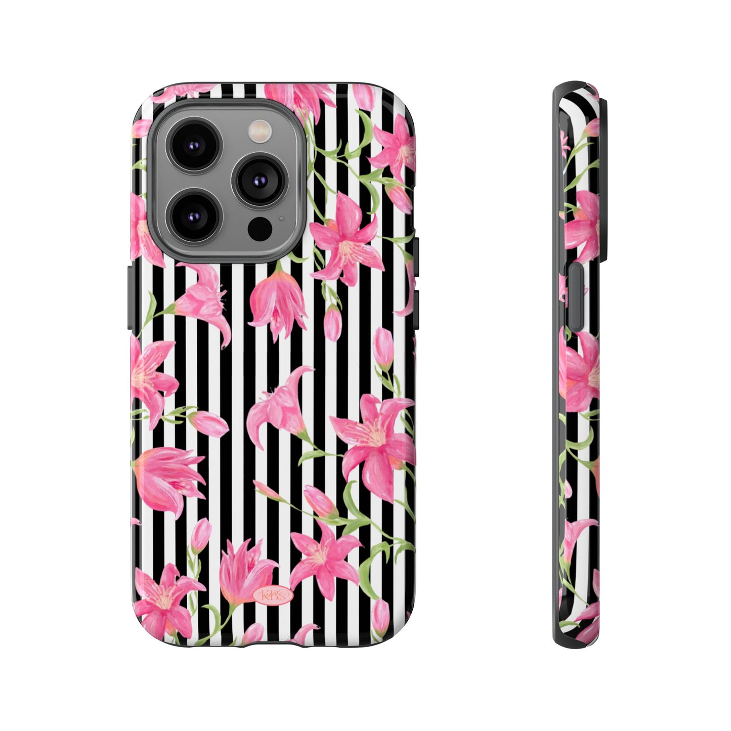 Azalea Stripe Tough Case for iPhone - Black