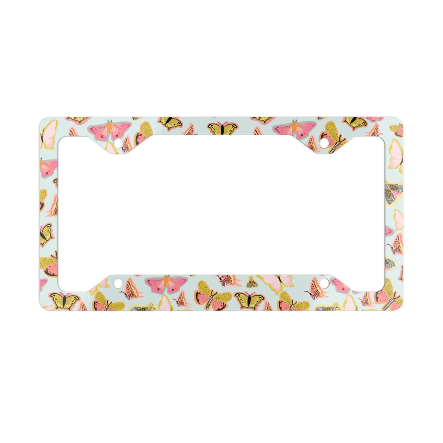 Butterfly Muse License Plate Frame - Blue