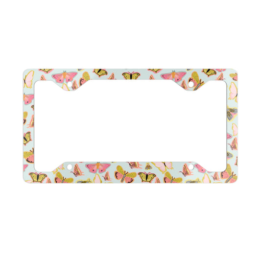 Butterfly Muse License Plate Frame - Blue