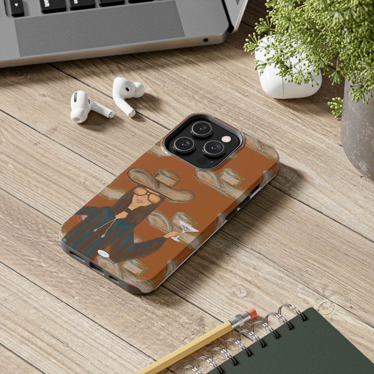 Cocktail Cowgirl Tough Case for iPhone