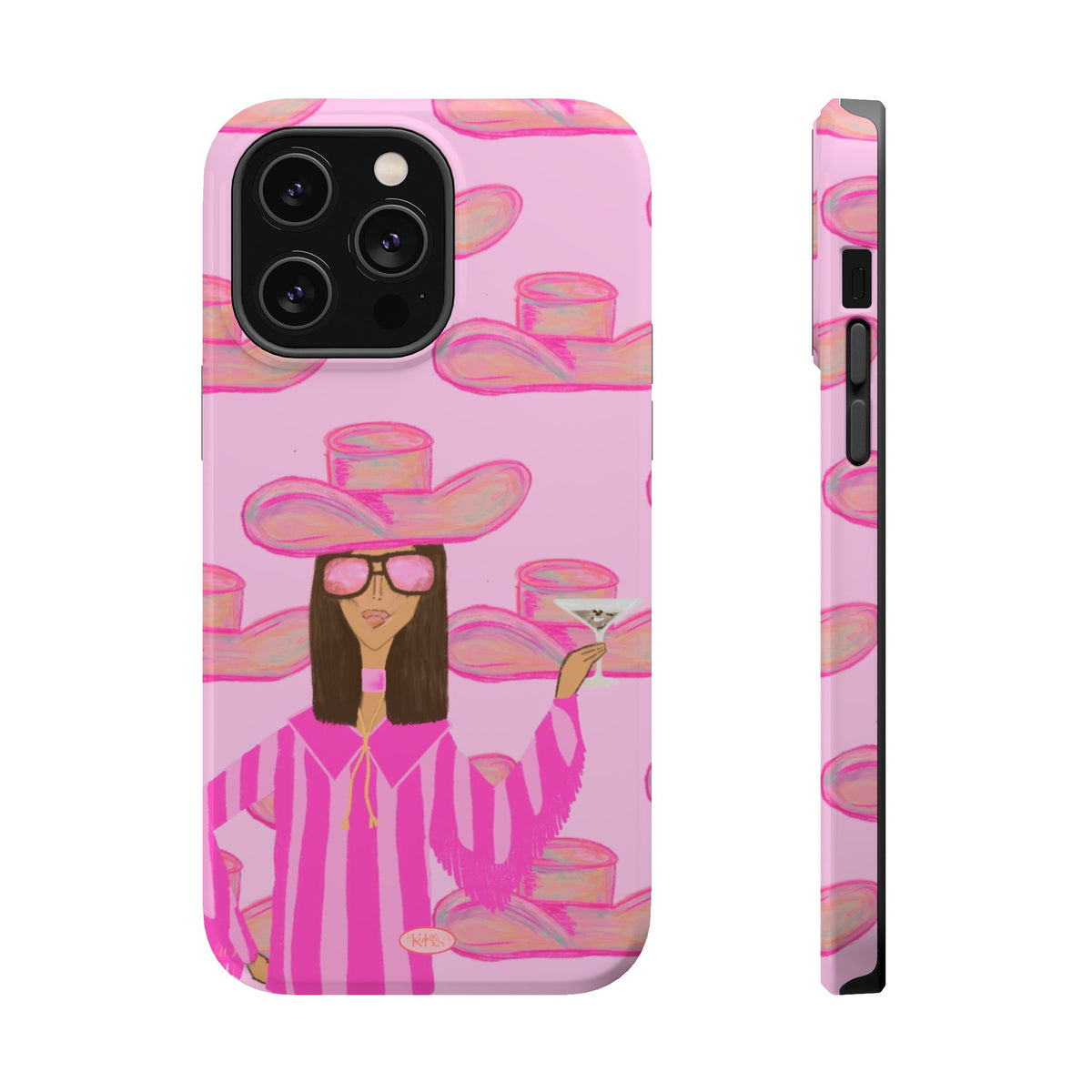 Cocktail Cowgirl MagSafe Case - Pink