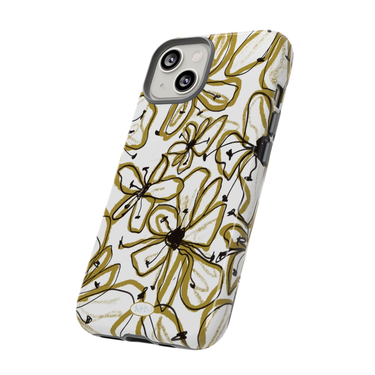 Floral Sketch Tough Case for iPhone