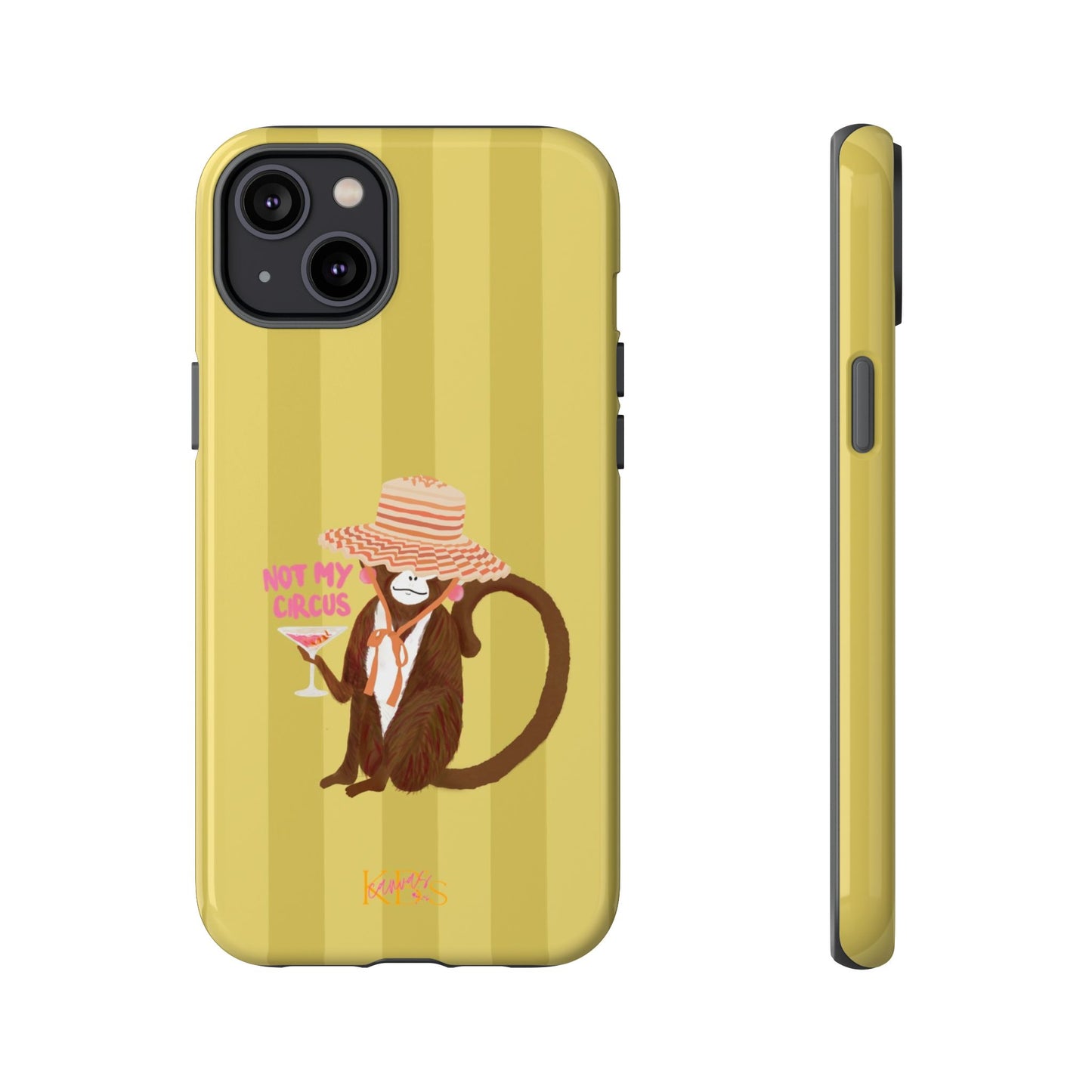Not My Circus Tough Case - Green Stripe