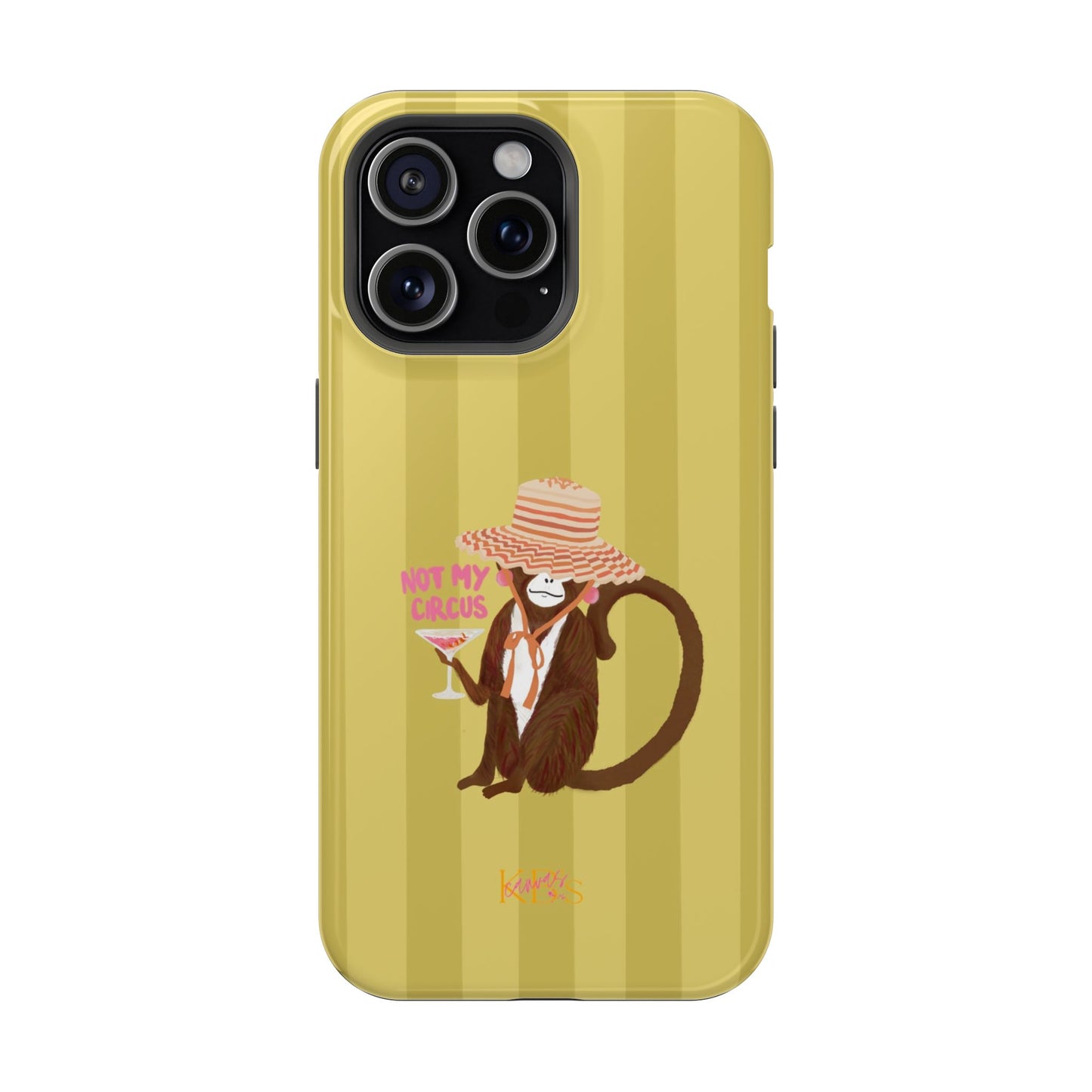 Not My Circus Mag Safe Case - Green Stripe