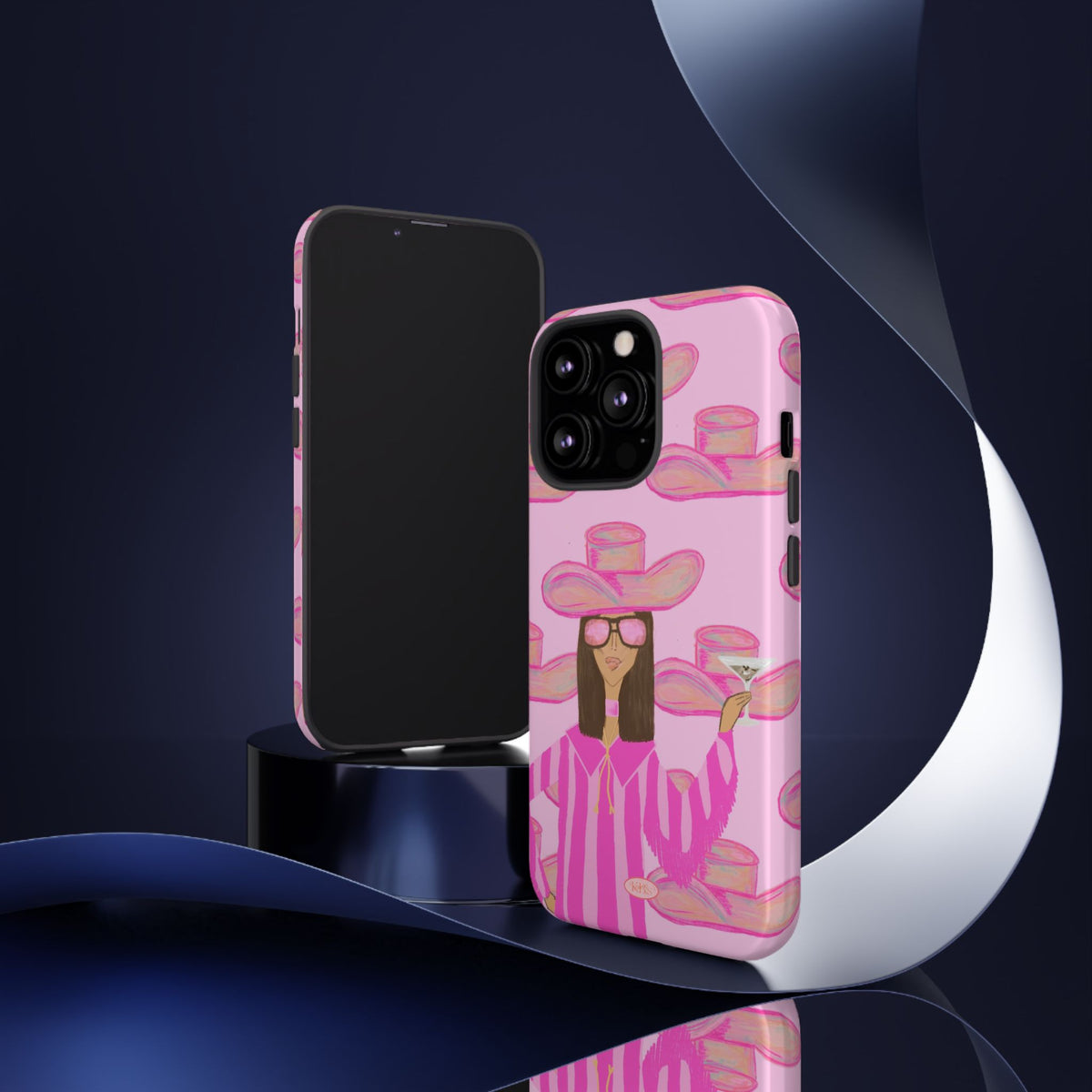 Cocktail Cowgirl Tough Case for iPhone - Pink