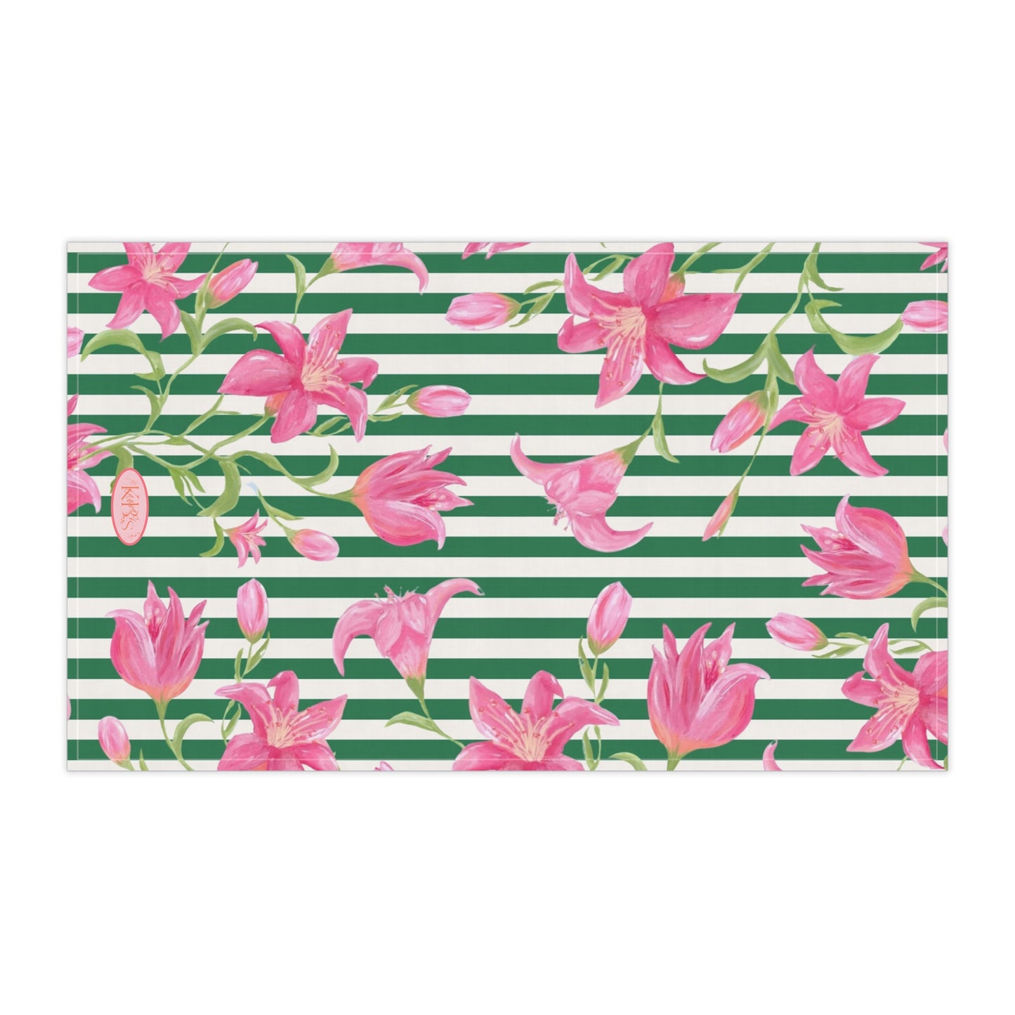Azalea Stripe Tea Towel