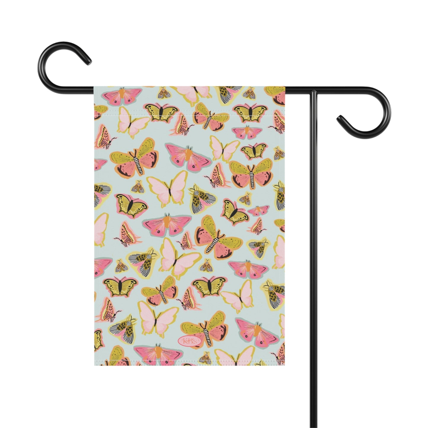 Butterfly Muse Garden Flag - Blue