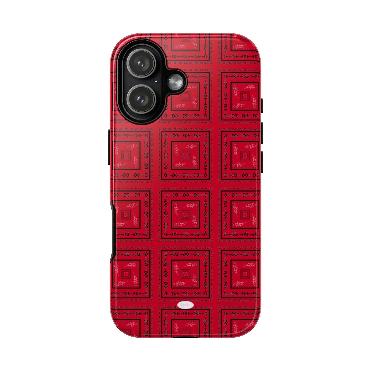 Red & Black Horsebit Tough Case