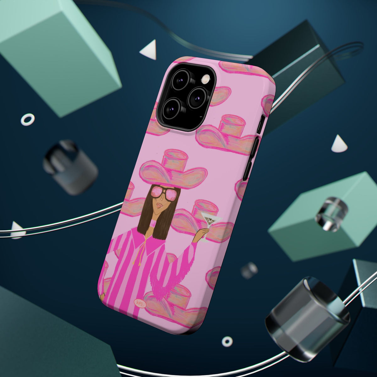 Cocktail Cowgirl MagSafe Case - Pink