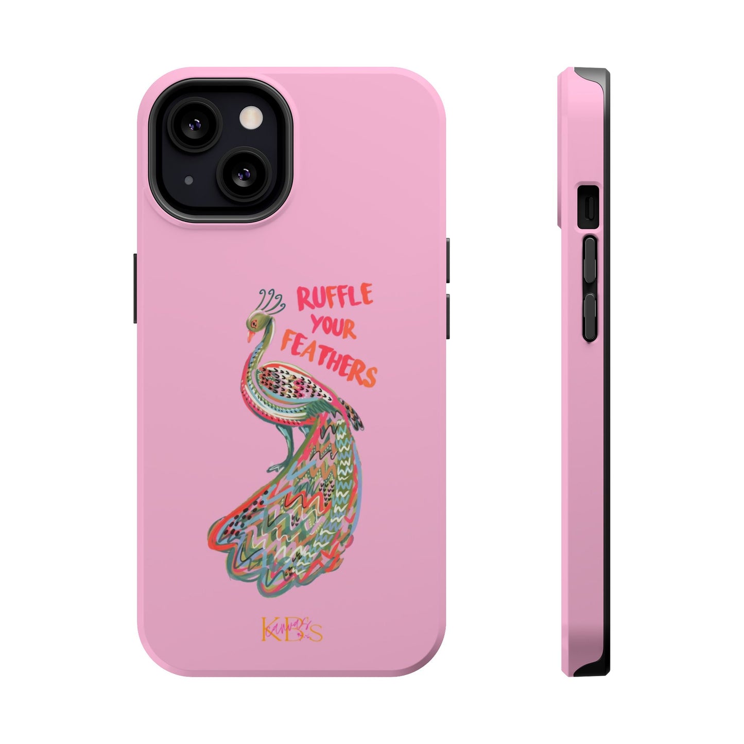 Ruffle Your Feathers Mag Safe Case - Pink
