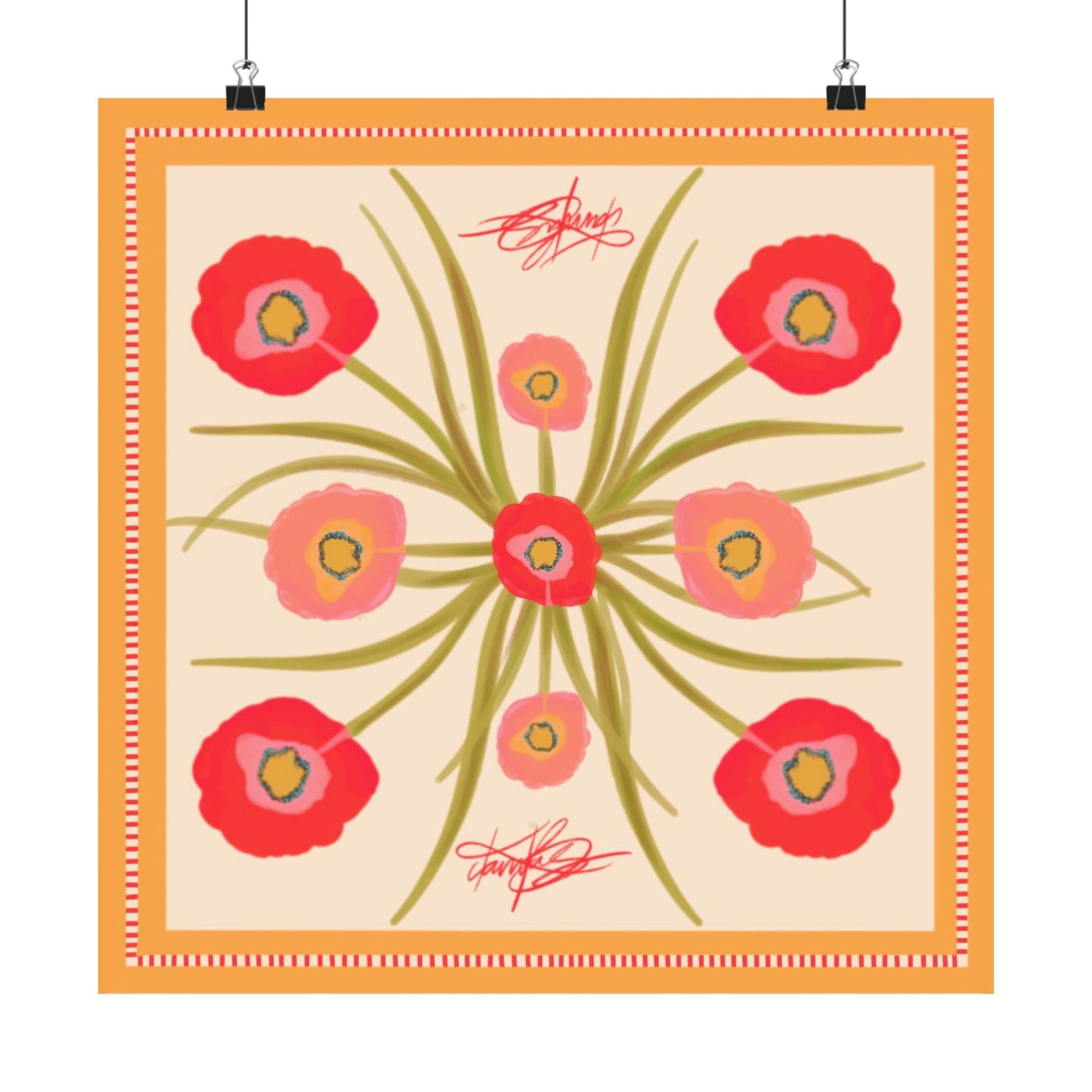 Poppy Fleur Scarf Photo Print