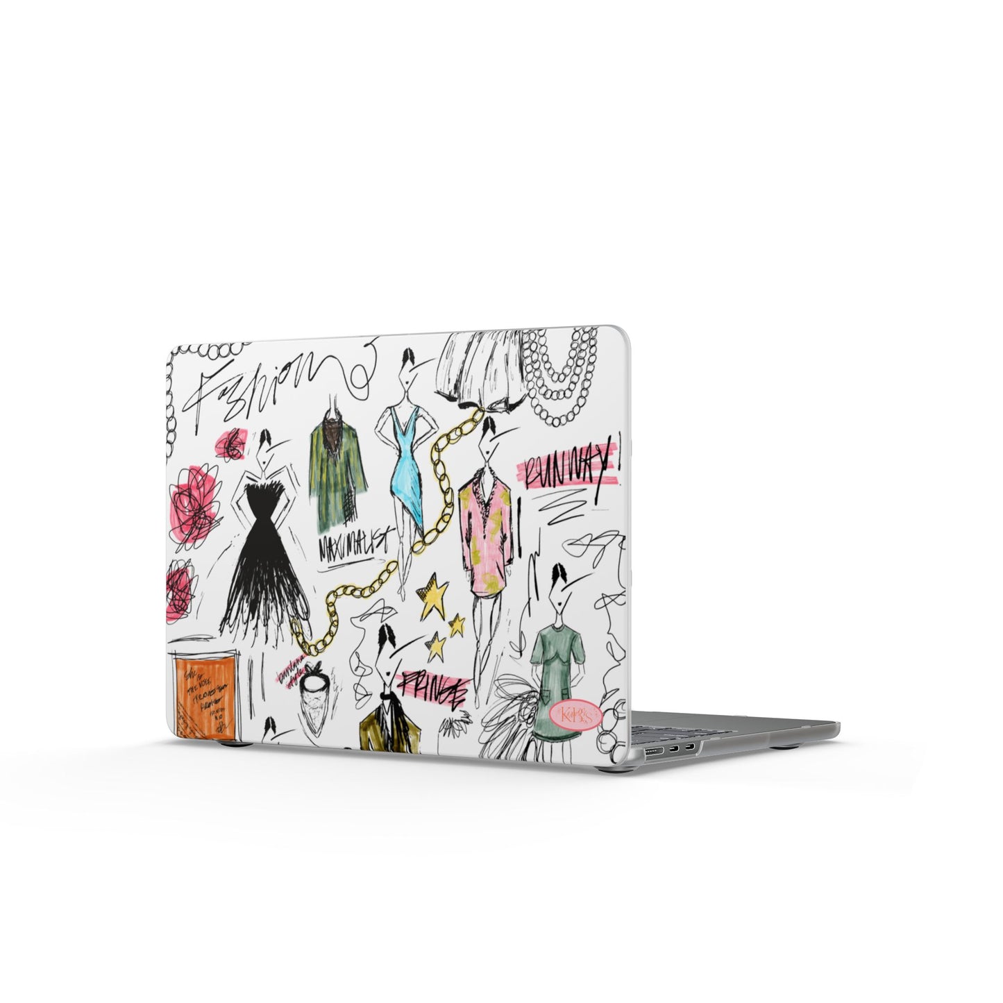 Fashion Sketch MacBook Case - Multi Color