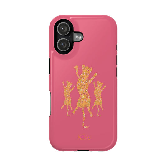 Paisley Leopard Mag Safe Case - Pink