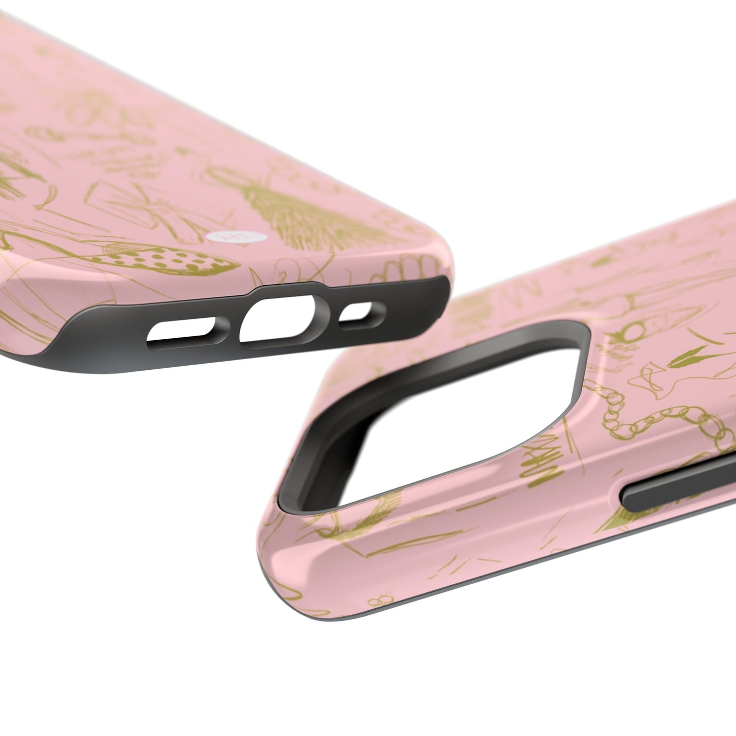 Fashion Sketch Mag Safe Case for iPhone - Pink