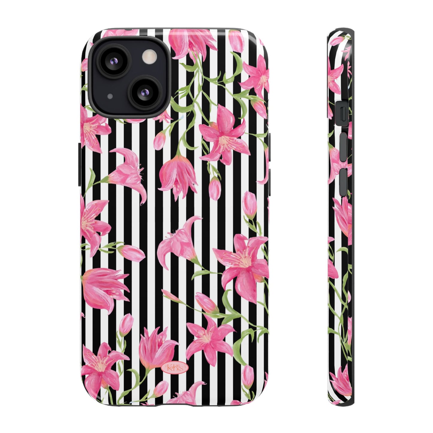Azalea Stripe Tough Case for iPhone - Black