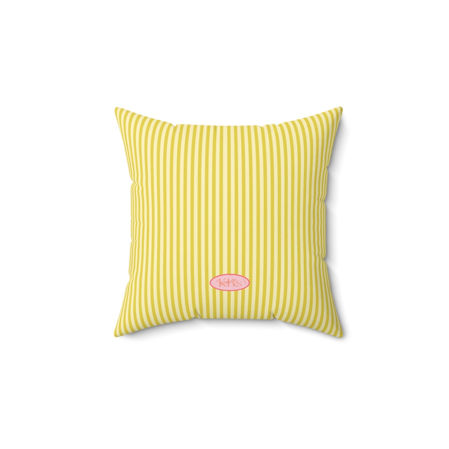 Lily Bloom Throw Pillow - Yellow