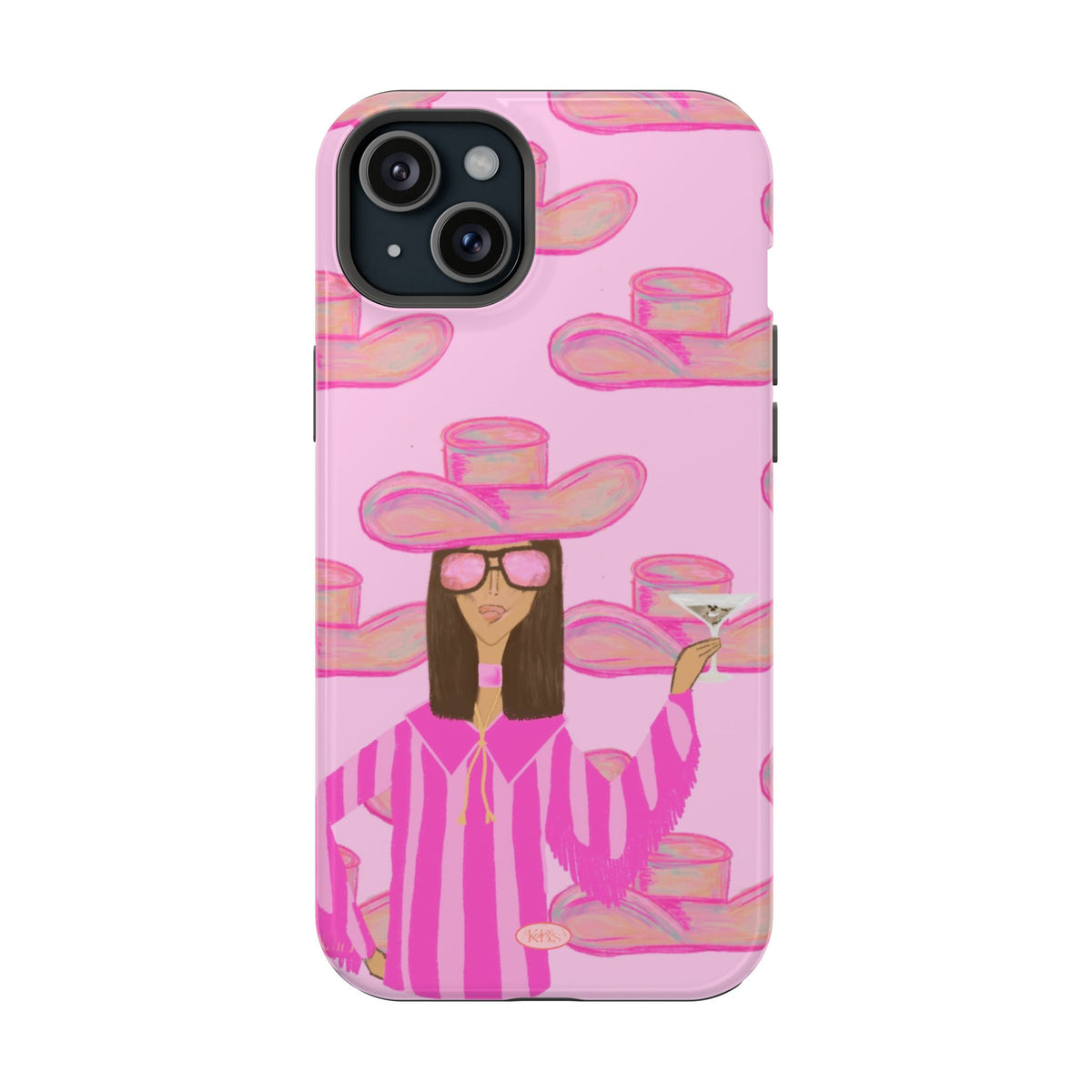 Cocktail Cowgirl MagSafe Case - Pink
