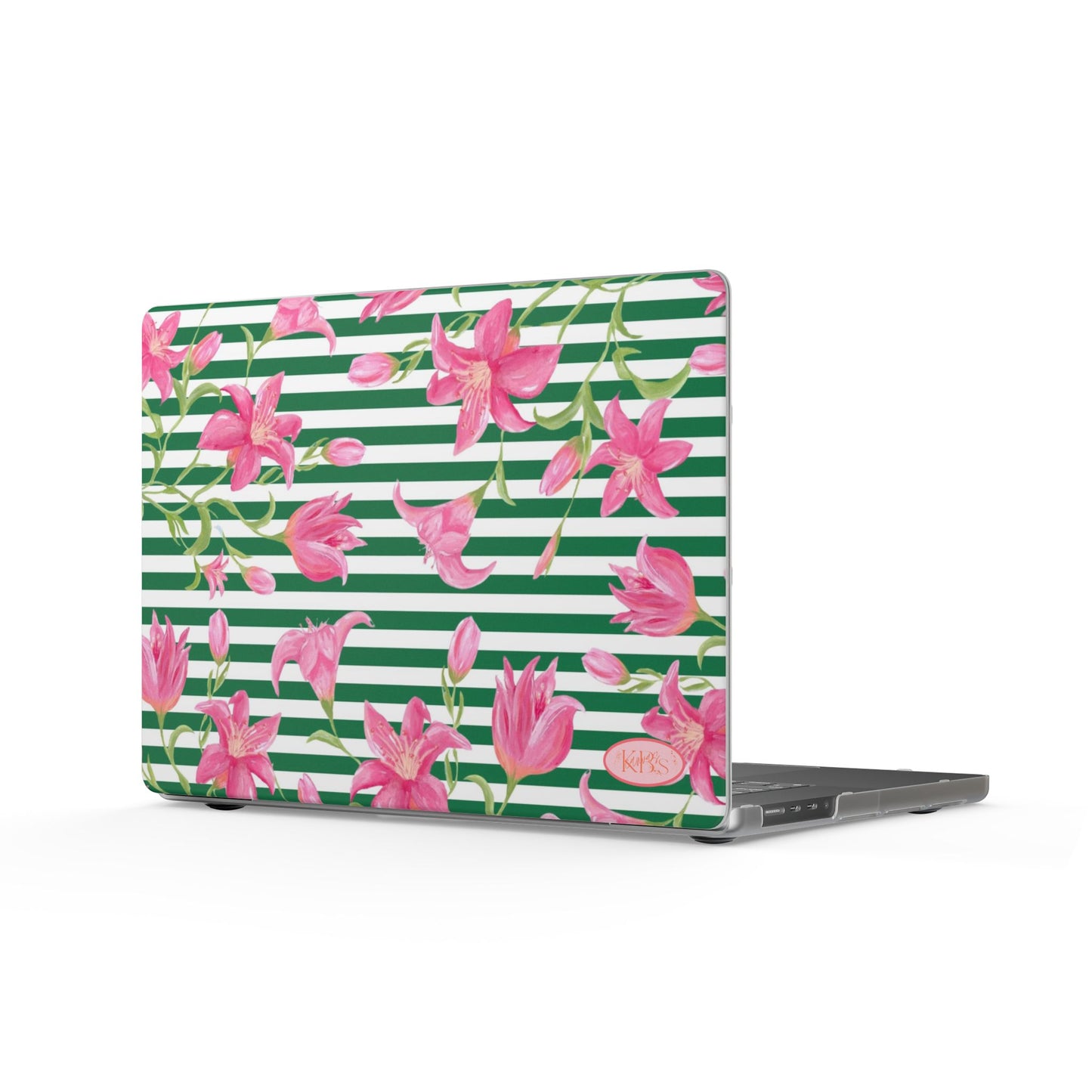 Azalea Stripe MacBook Case - Green