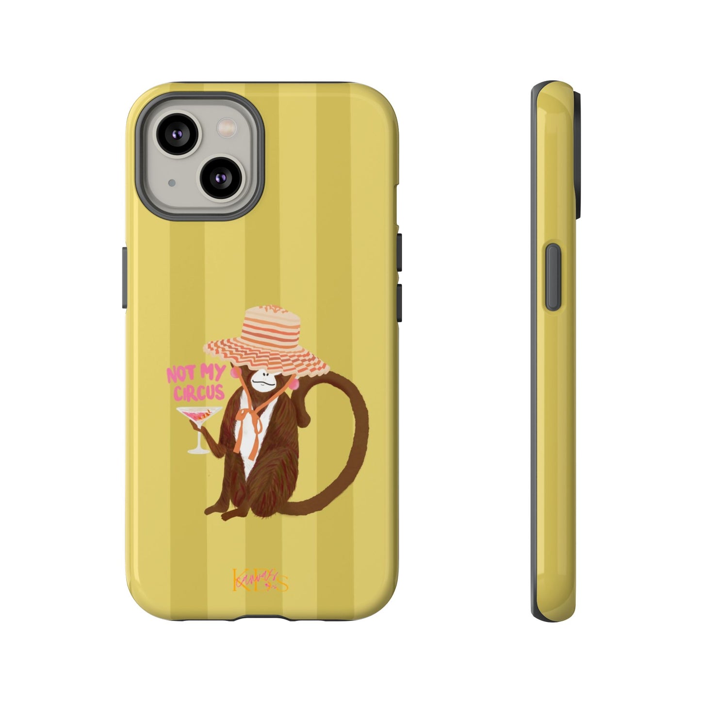 Not My Circus Tough Case - Green Stripe