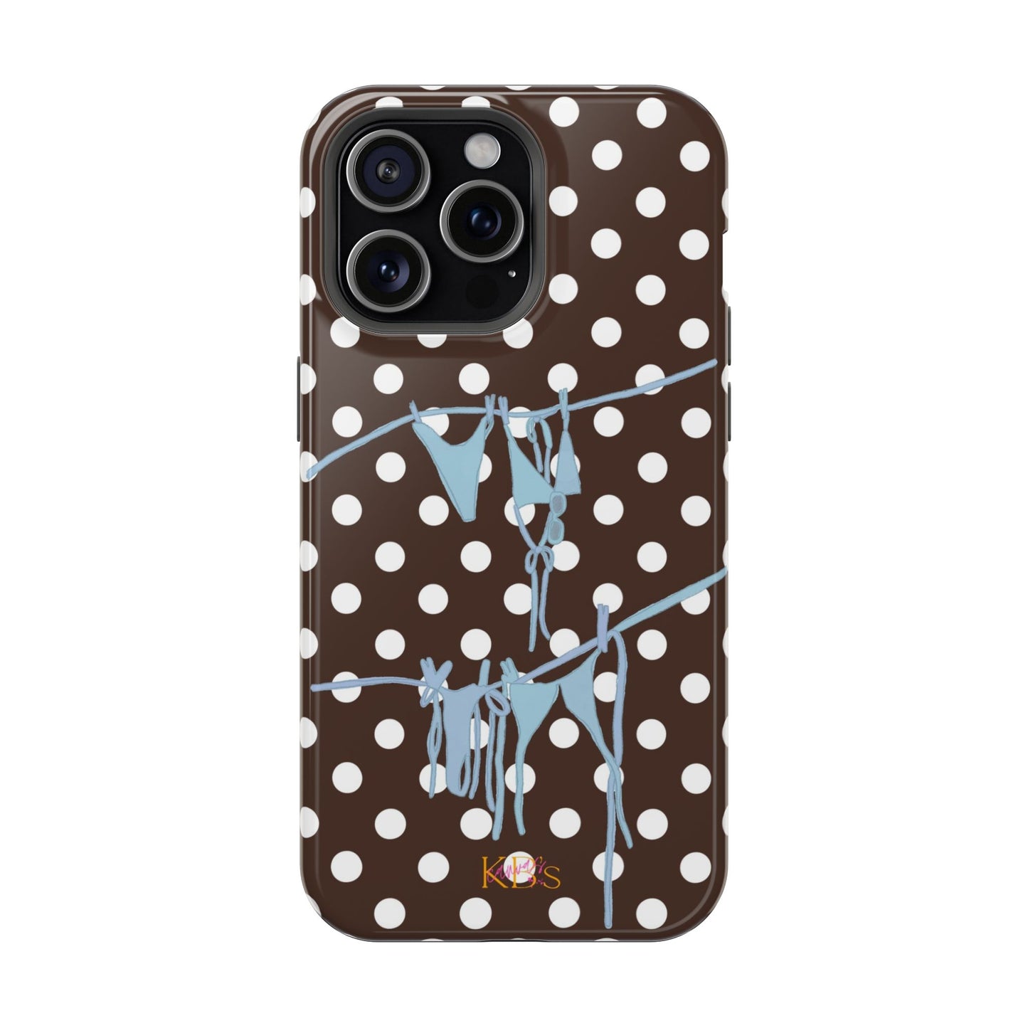 Brown Polka Dot Bikini Mag Safe Case