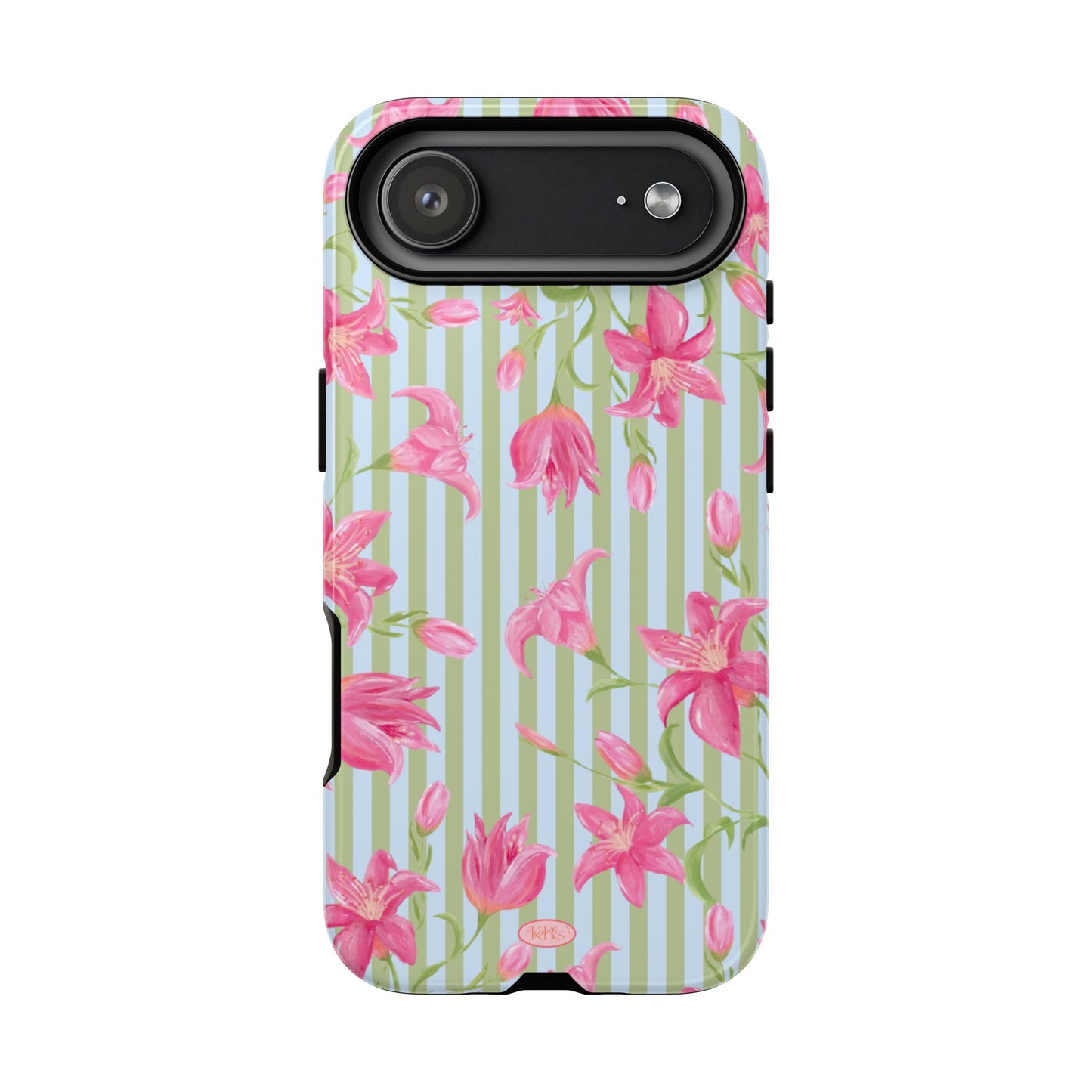 Azalea Stripe Tough Case for iPhone - Blue & Green