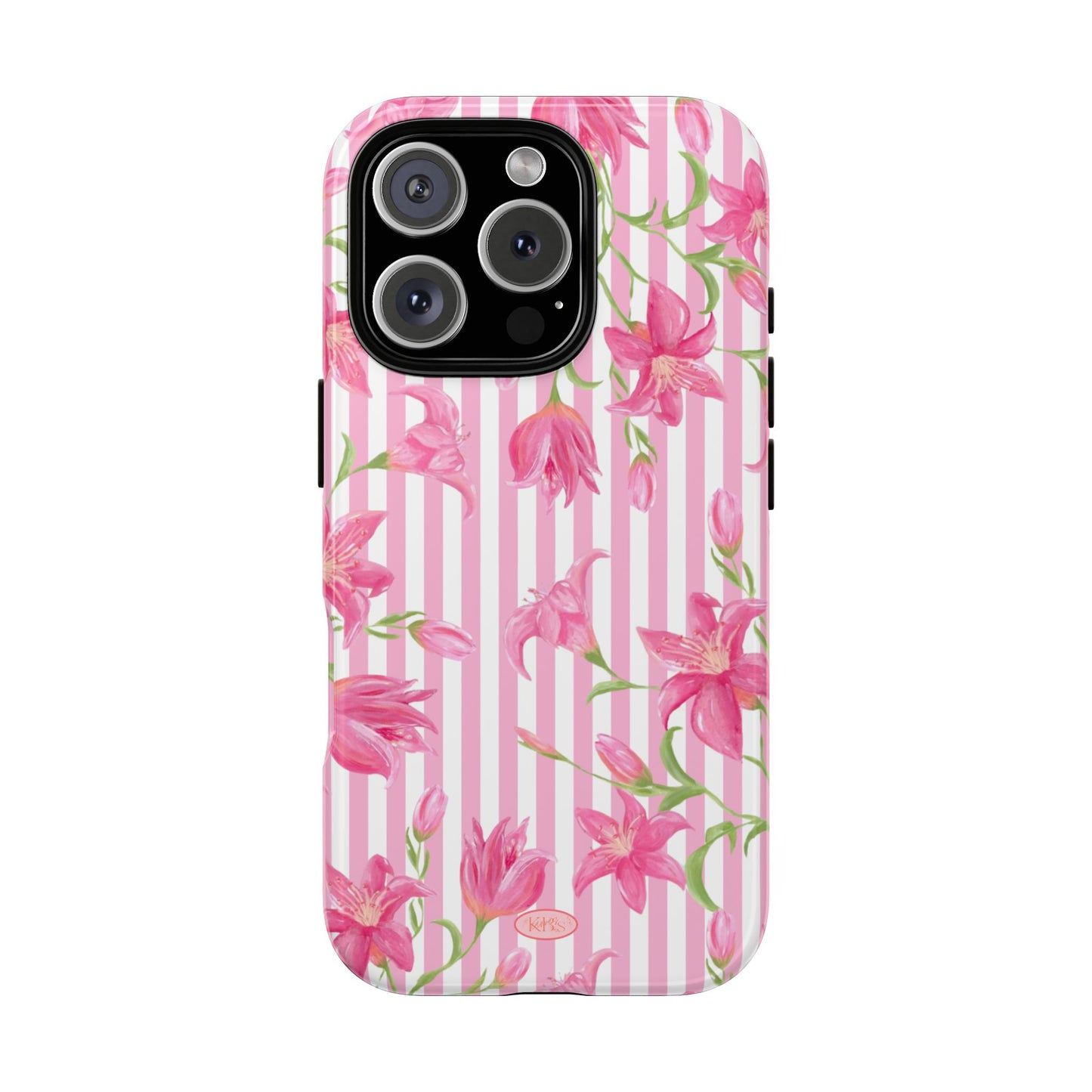 Azalea Stripe Tough Case for iPhone - Pink