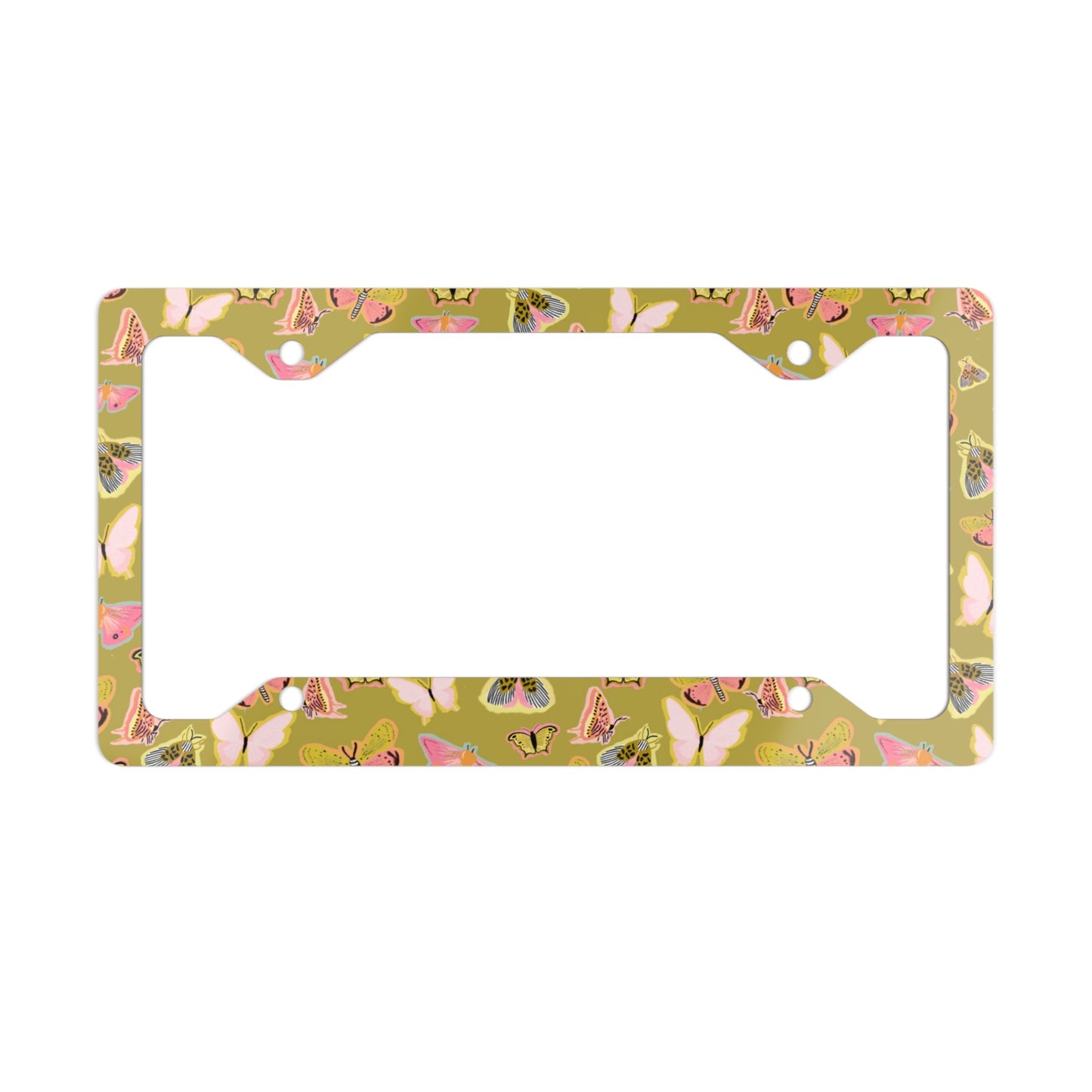 Butterfly Muse License Plate Frame - Green
