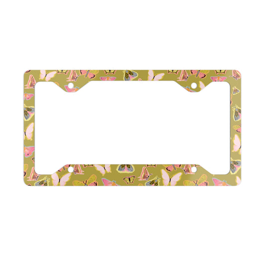 Butterfly Muse License Plate Frame - Green