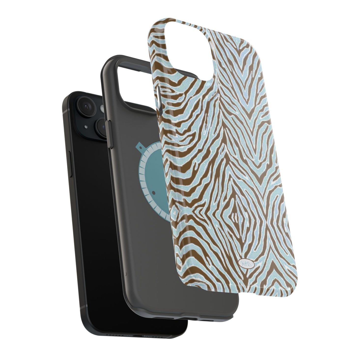 Zebra Bleu Mag Safe Case for iPhone