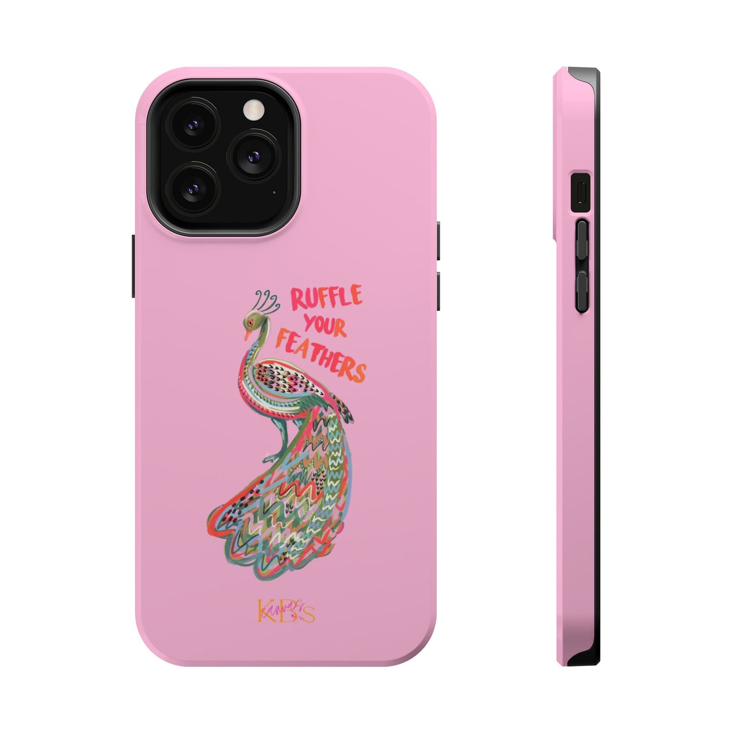 Ruffle Your Feathers Mag Safe Case - Pink