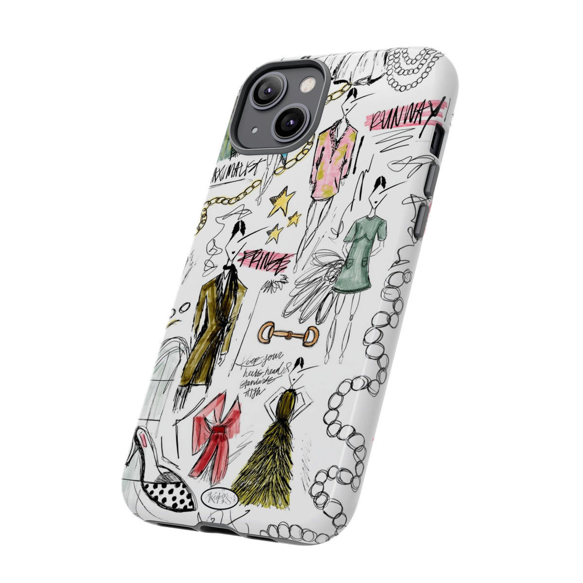 Fashion Sketch Tough Case for iPhone - Multi