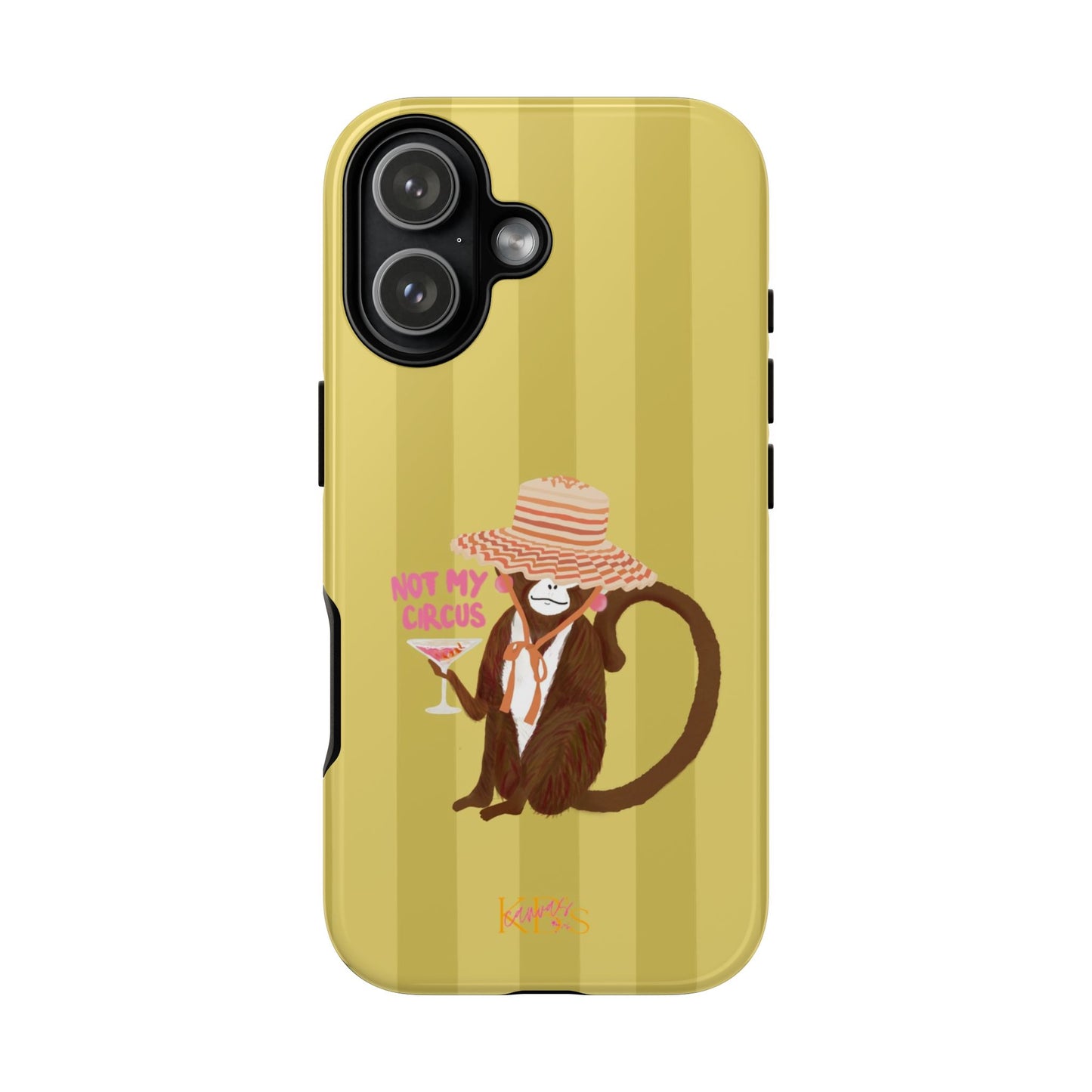 Not My Circus Tough Case - Green Stripe