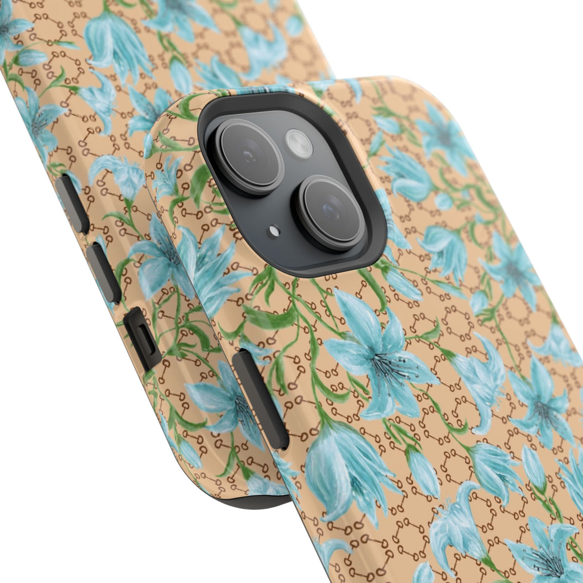 Horsebit Fleur Mag Safe Case for iPhone