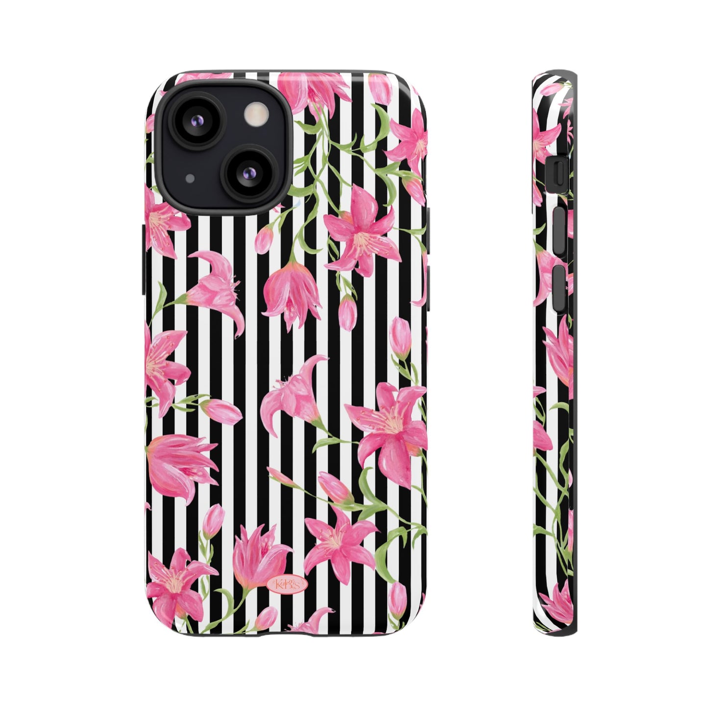 Azalea Stripe Tough Case for iPhone - Black