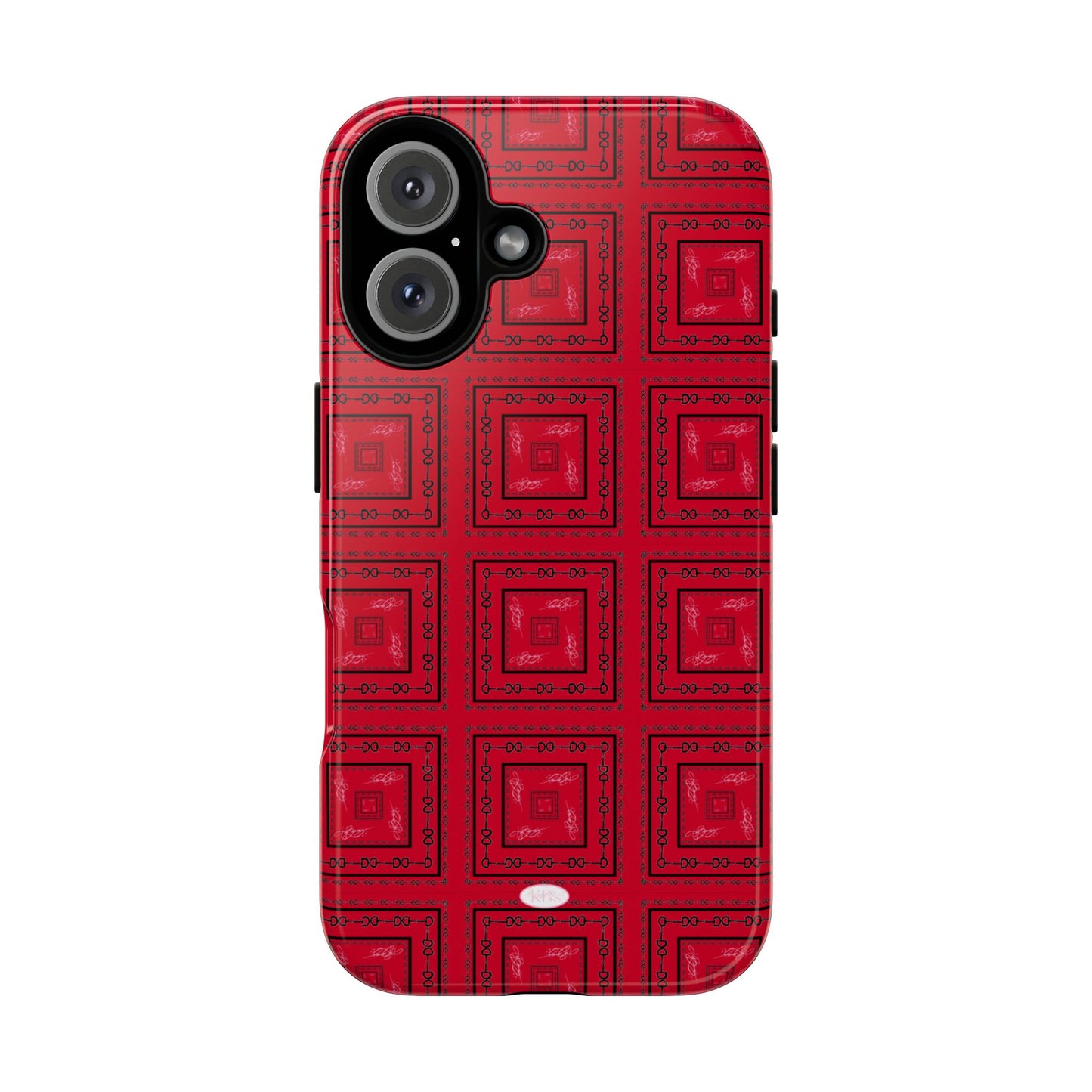 Red & Black Horsebit Tough Case