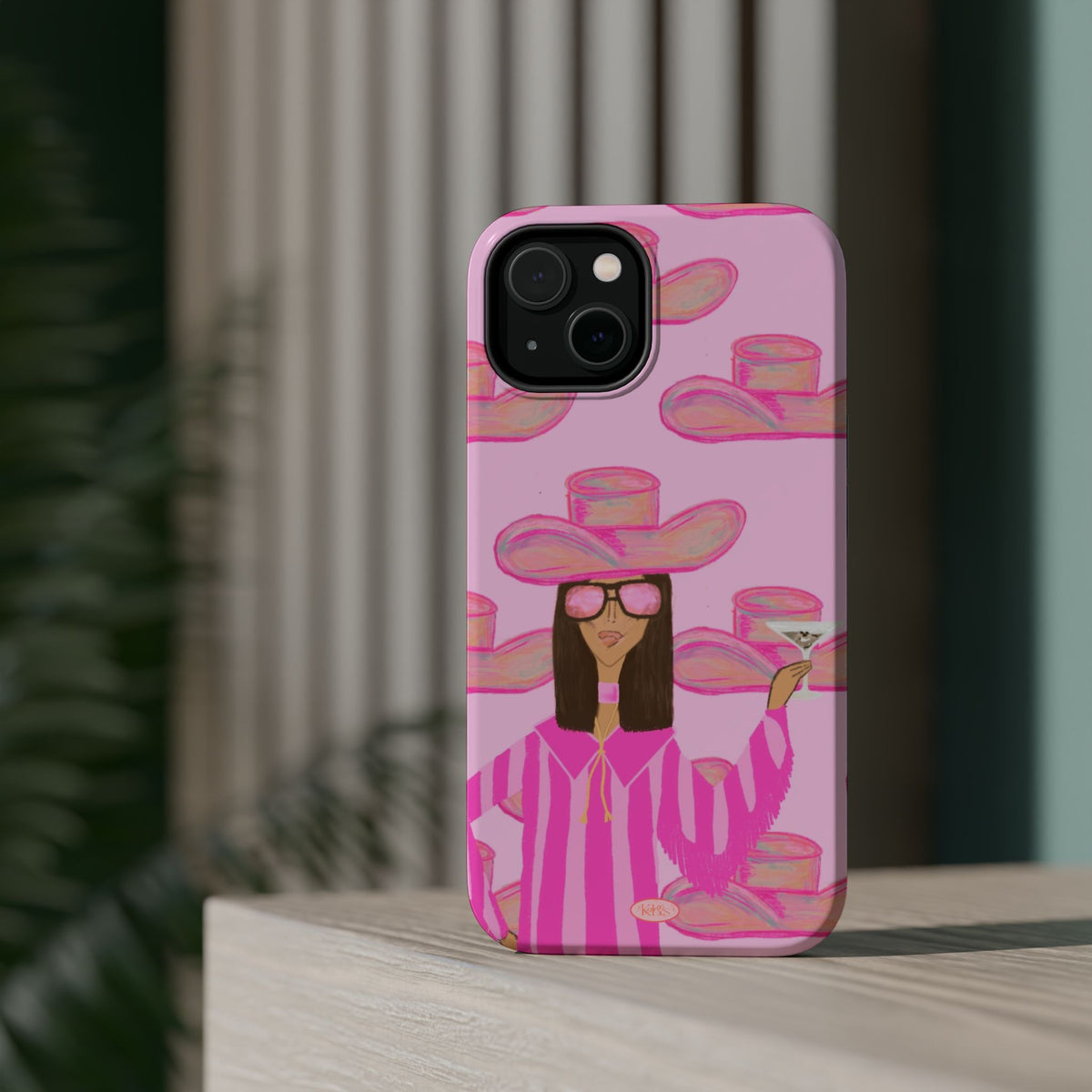 Cocktail Cowgirl MagSafe Case - Pink