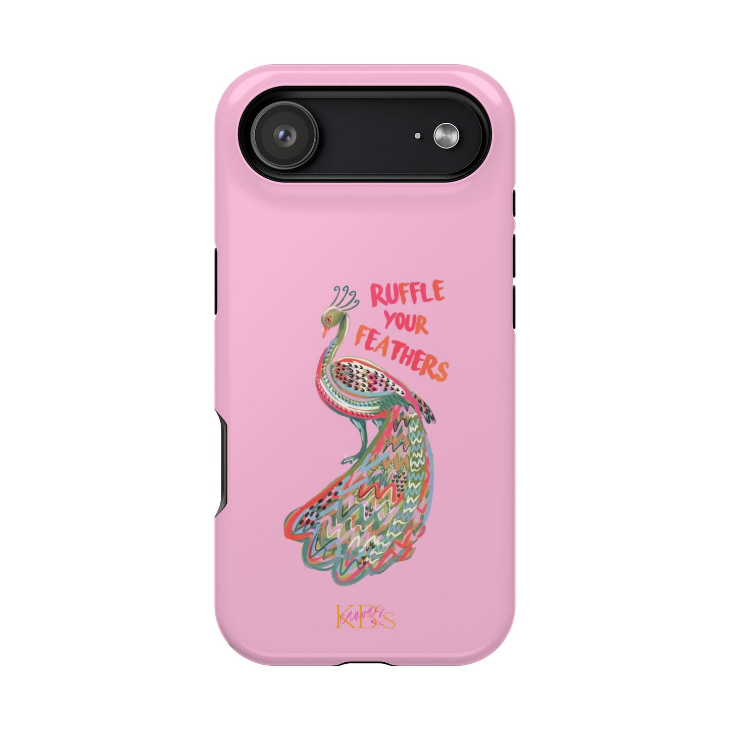 Ruffle Your Feathers Mag Safe Case - Pink