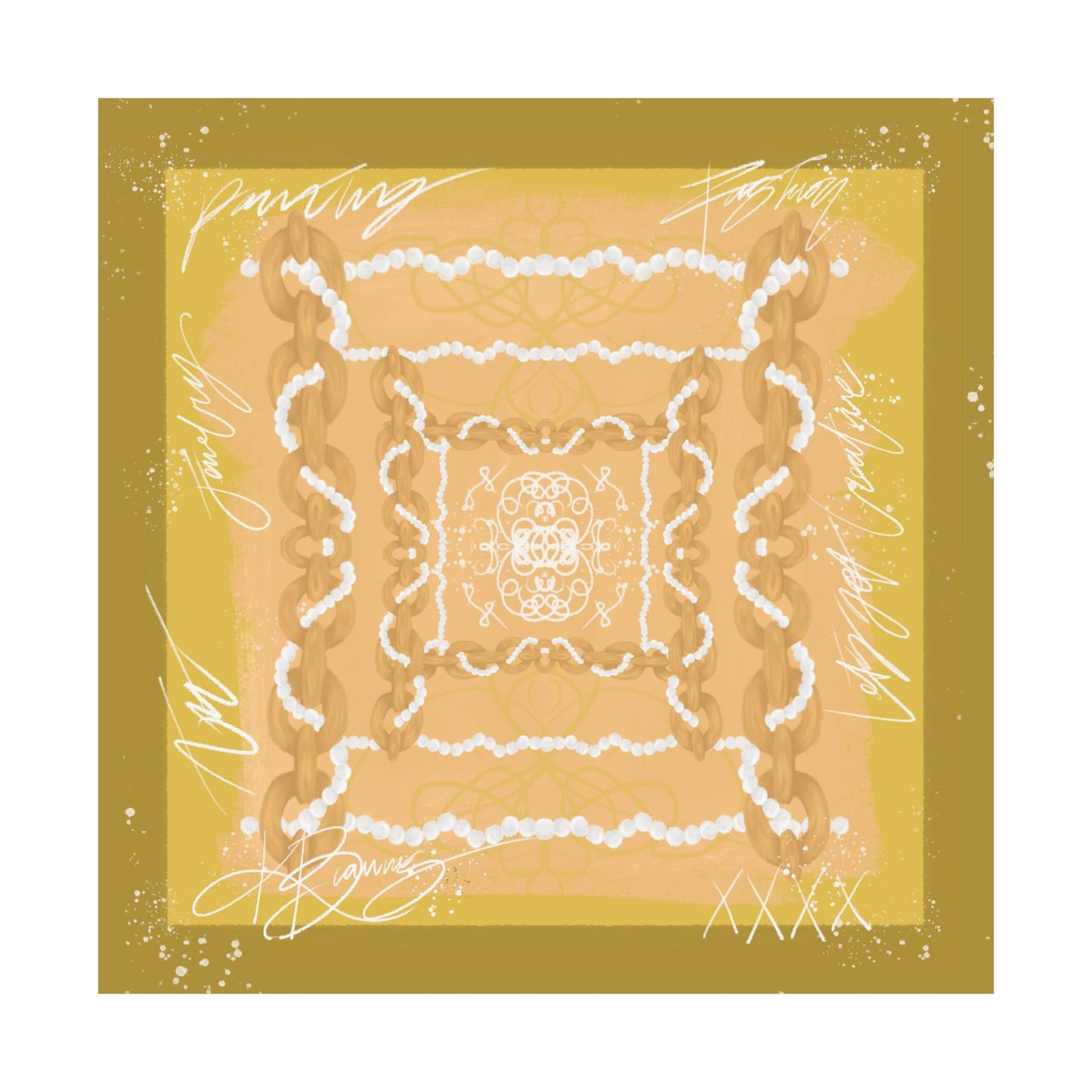 Maison Link Scarf Wall Print