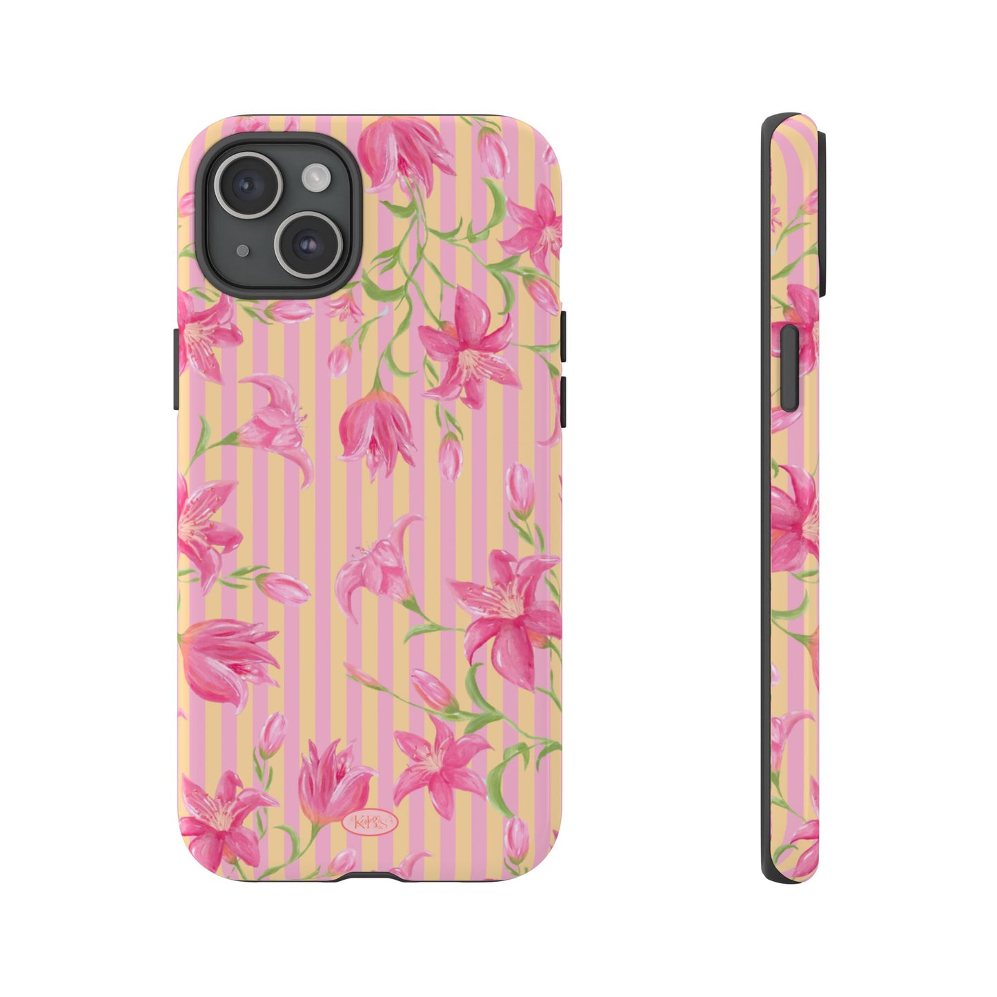 Azalea Stripe Tough Case for iPhone - Pink & Orange