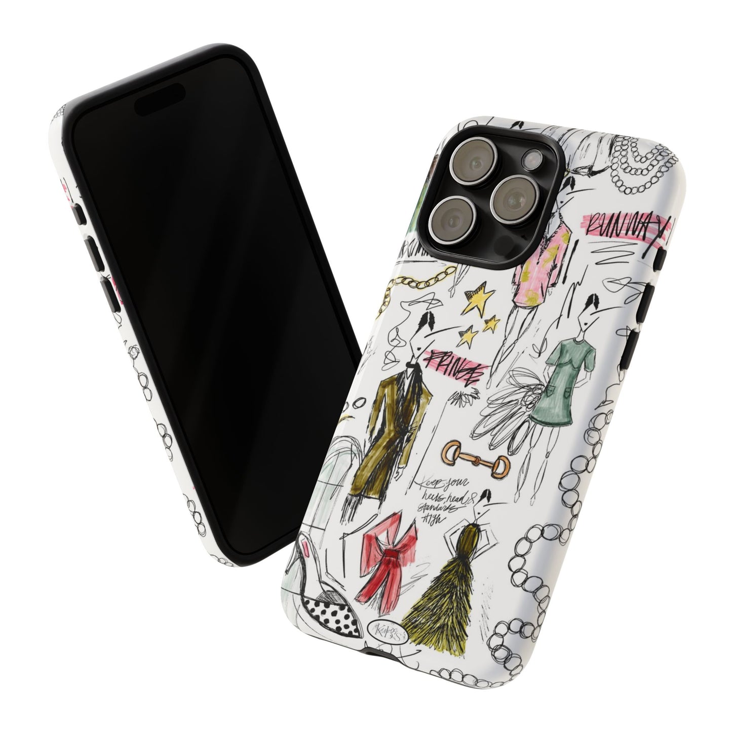 Fashion Sketch Tough Case for iPhone - Multi