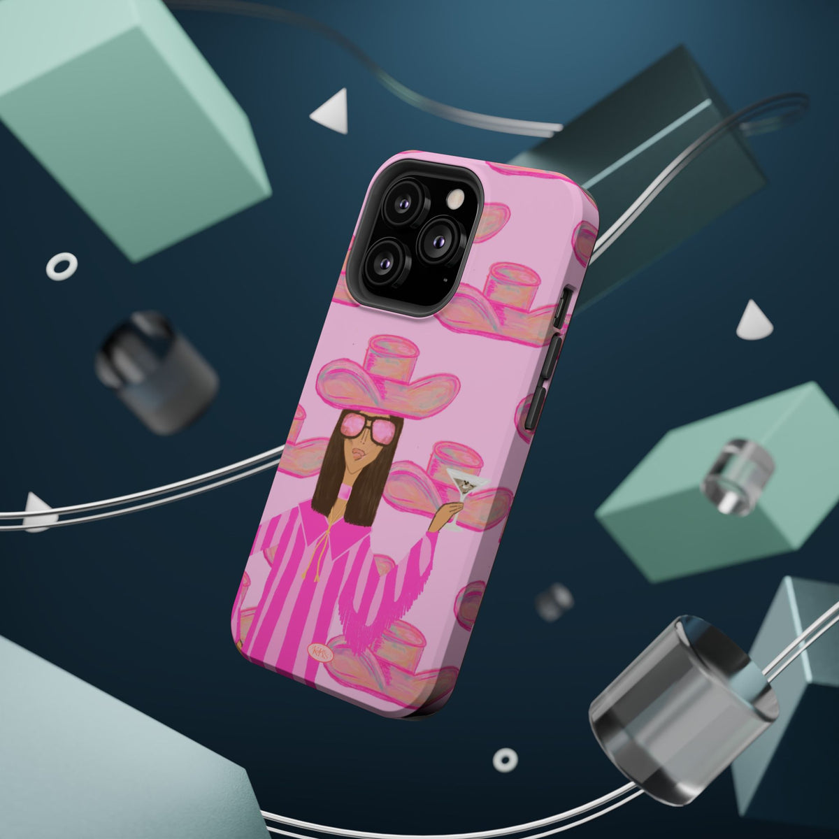 Cocktail Cowgirl MagSafe Case - Pink
