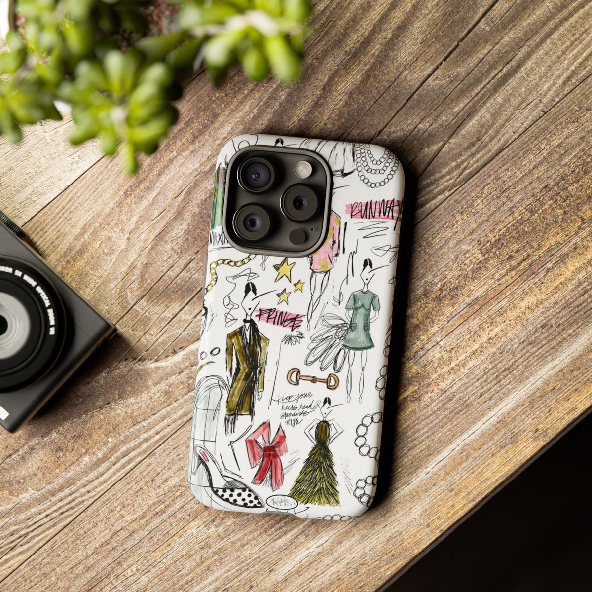 Fashion Sketch Tough Case for iPhone - Multi