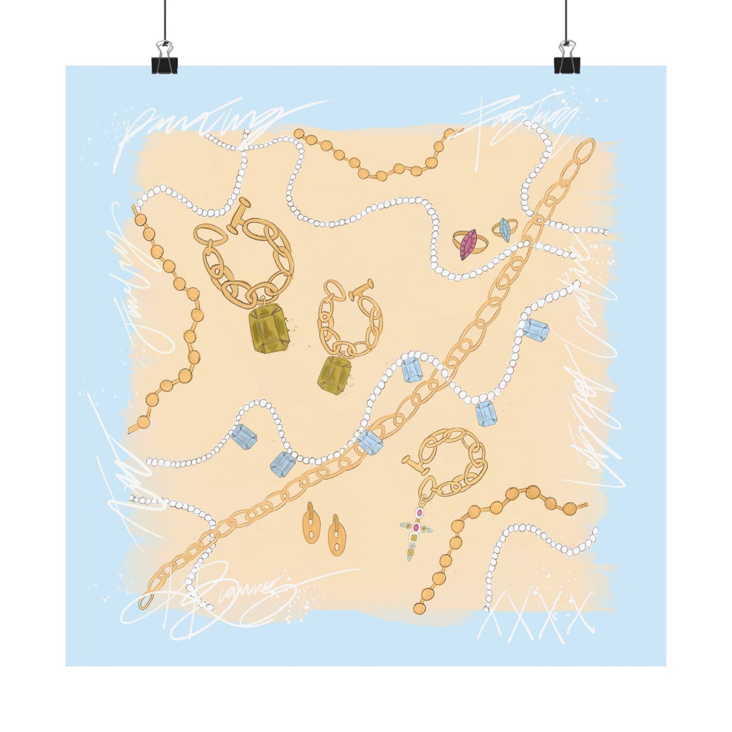 Le Jewel Scarf Photo Print