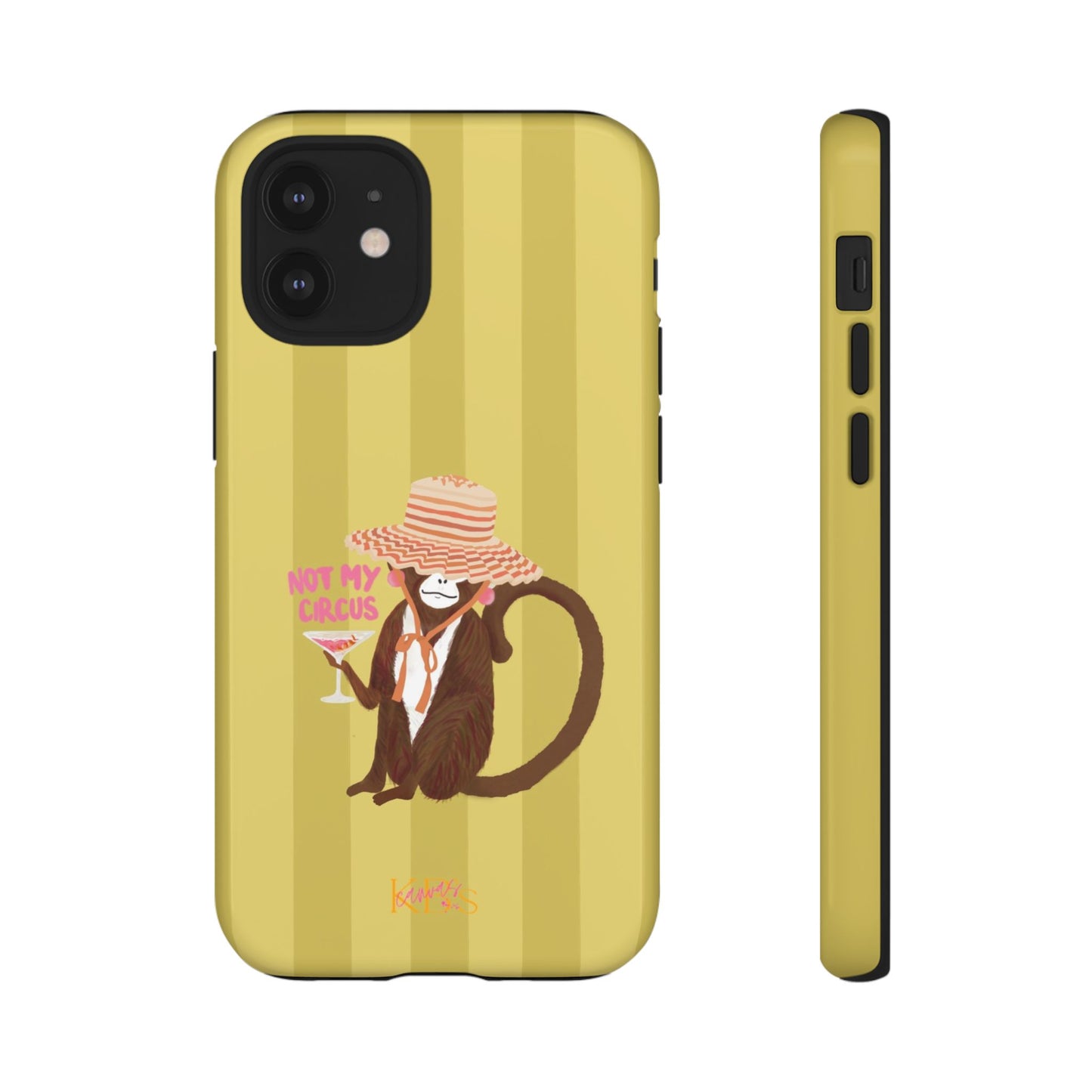 Not My Circus Tough Case - Green Stripe