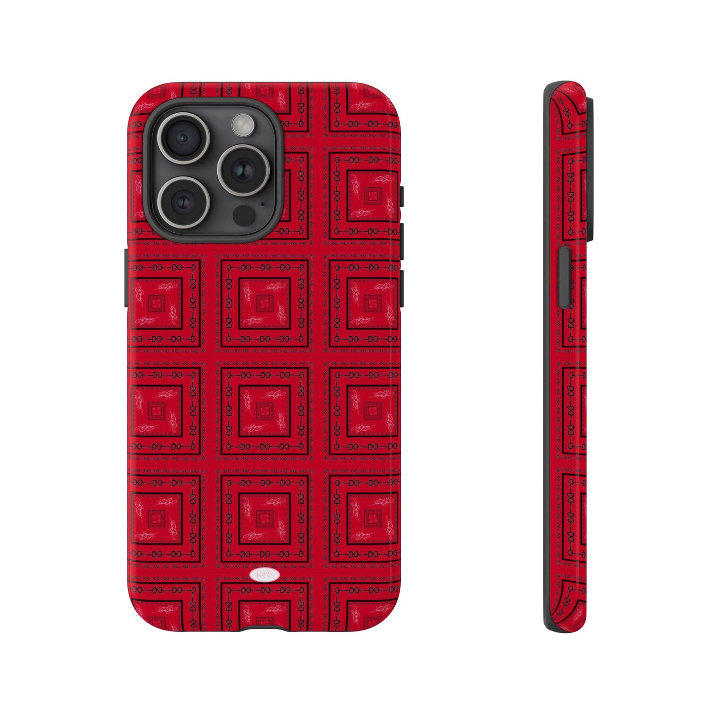 Red & Black Horsebit Tough Case