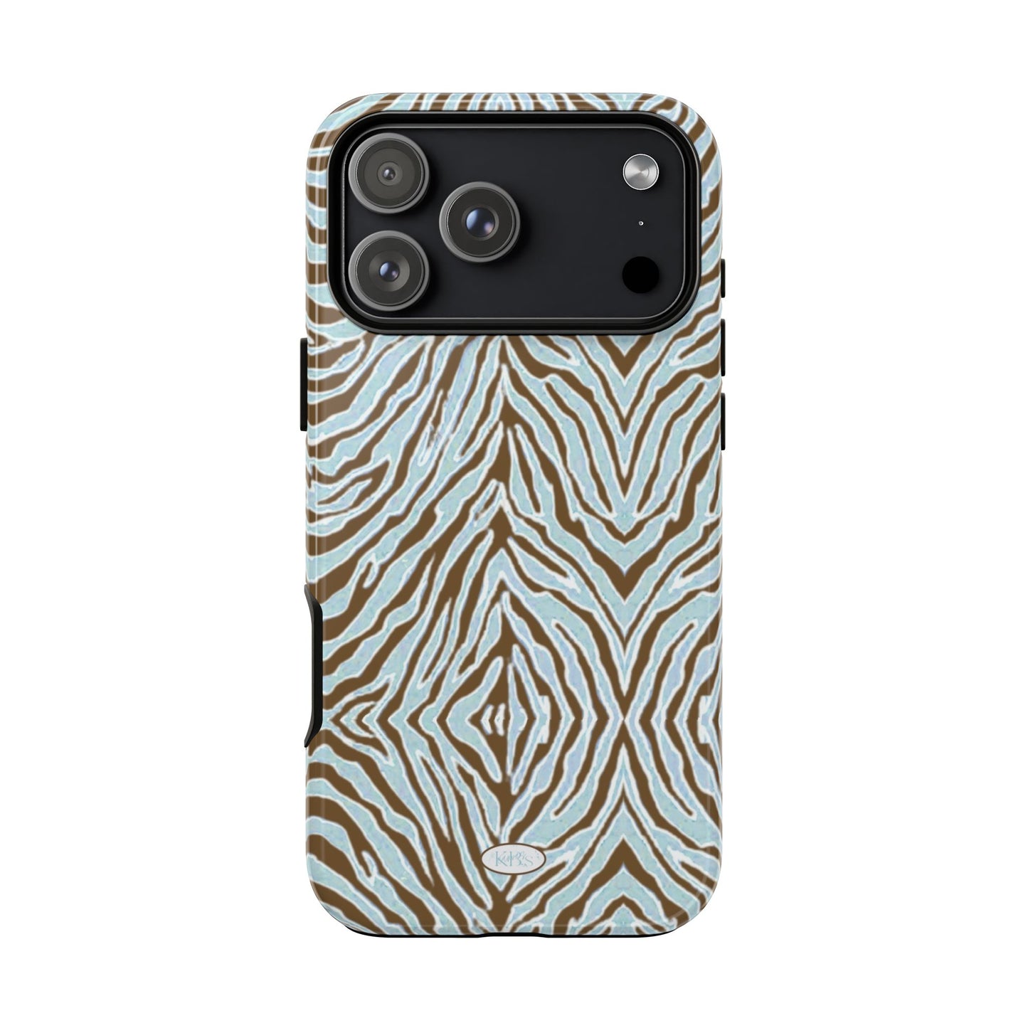 Zebra Bleu Tough Case for iPhone